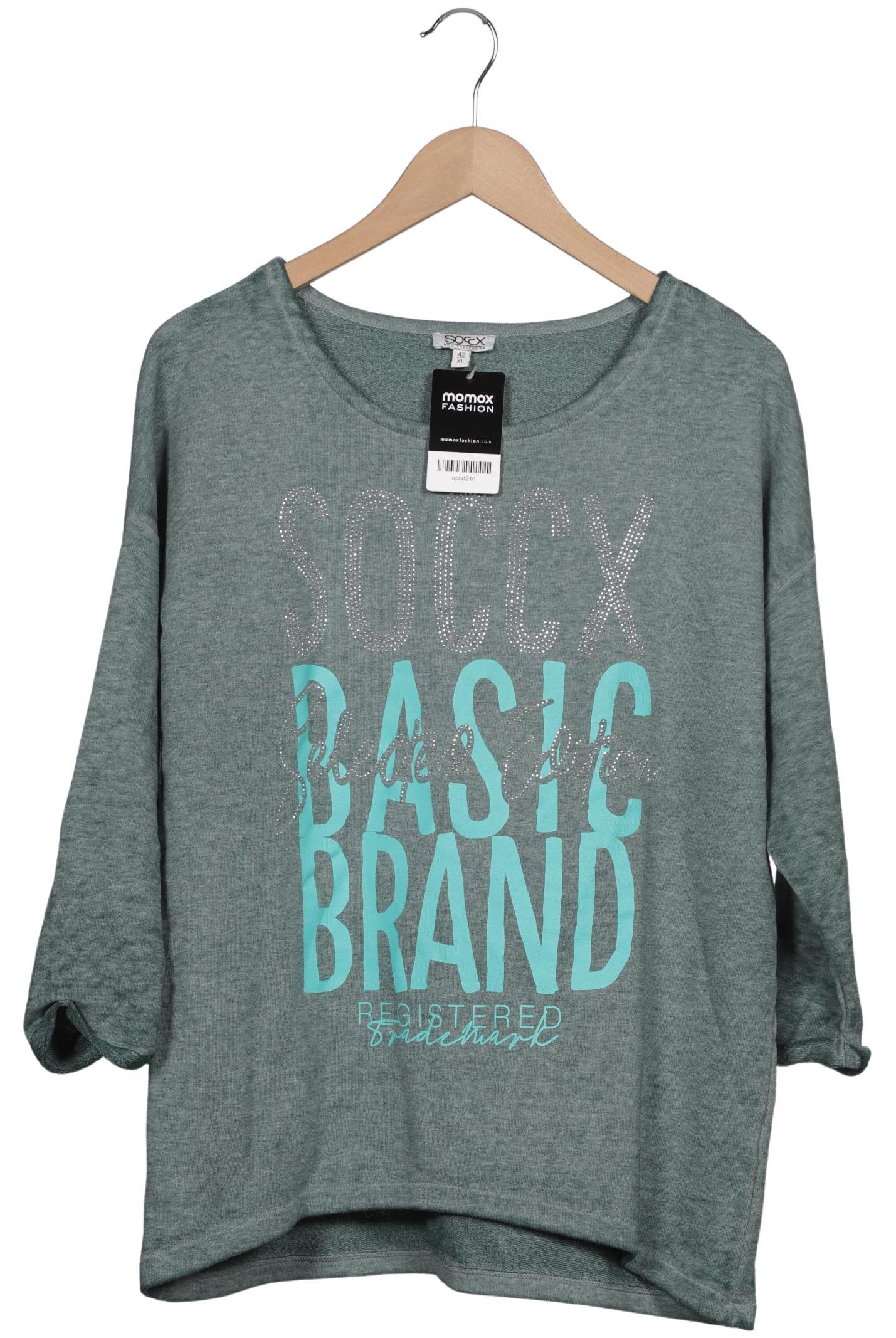 

Soccx Damen Sweatshirt, grün, Gr. 42