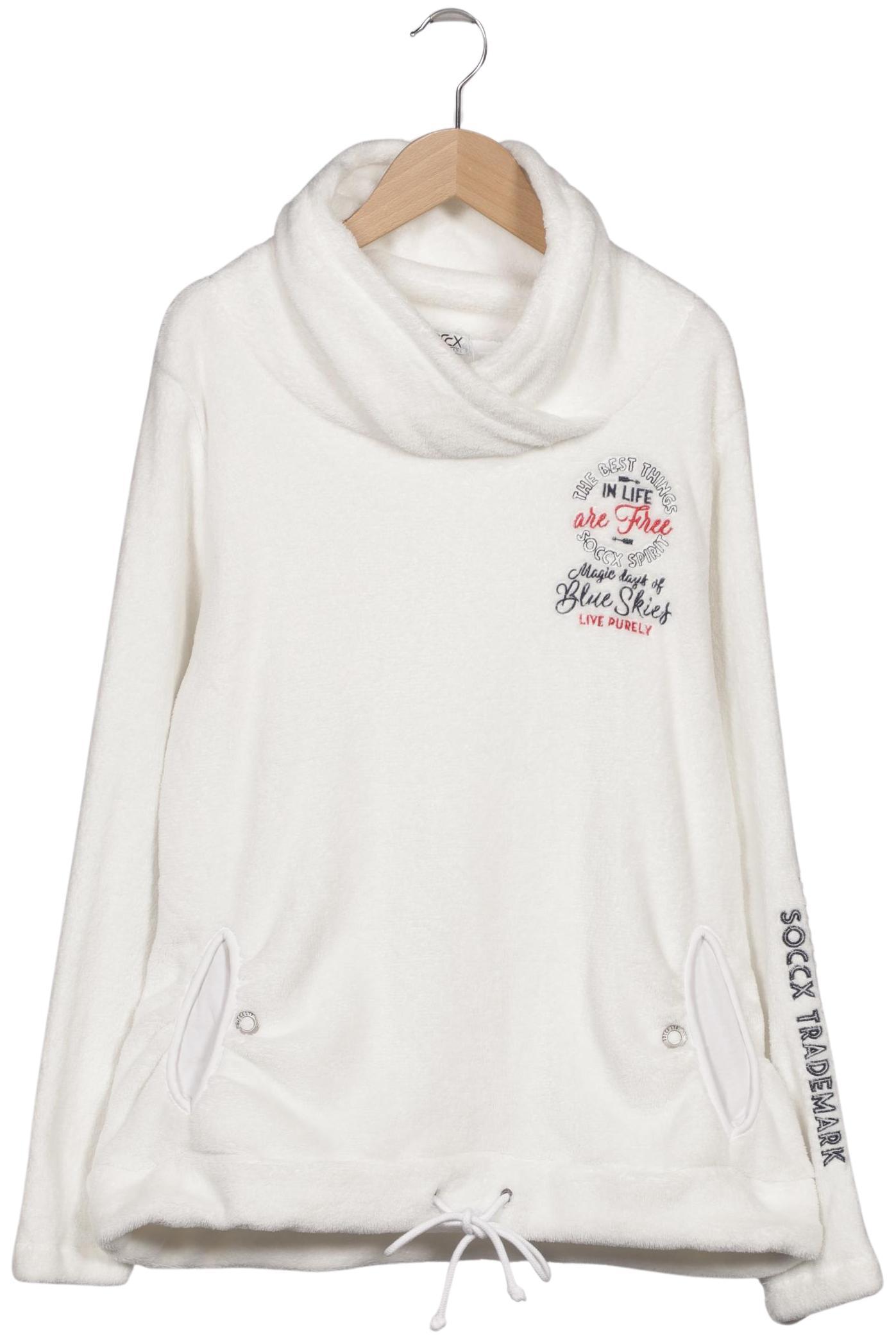 

Soccx Damen Sweatshirt, weiß, Gr. 42