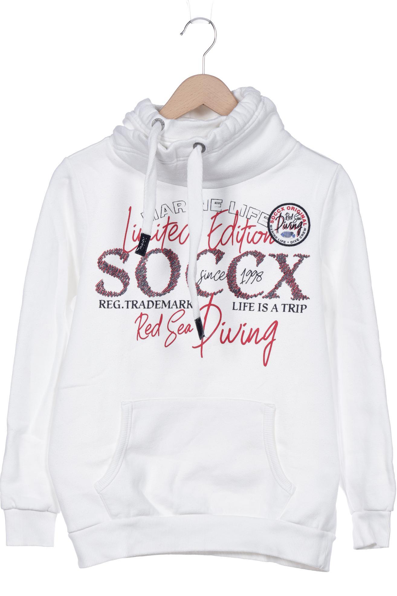 

SOCCX Damen Sweatshirt, weiß