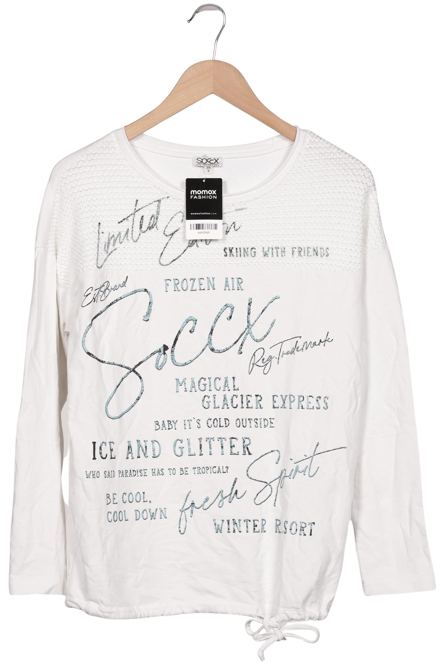 

Soccx Damen Sweatshirt, weiß, Gr. 36