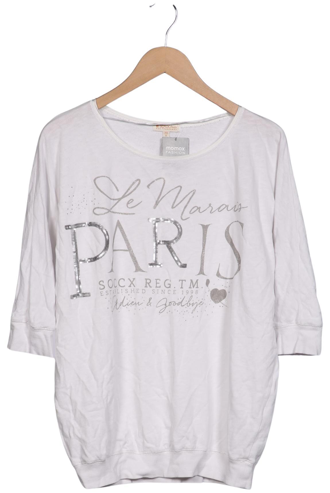 

Soccx Damen Sweatshirt, weiß, Gr. 34