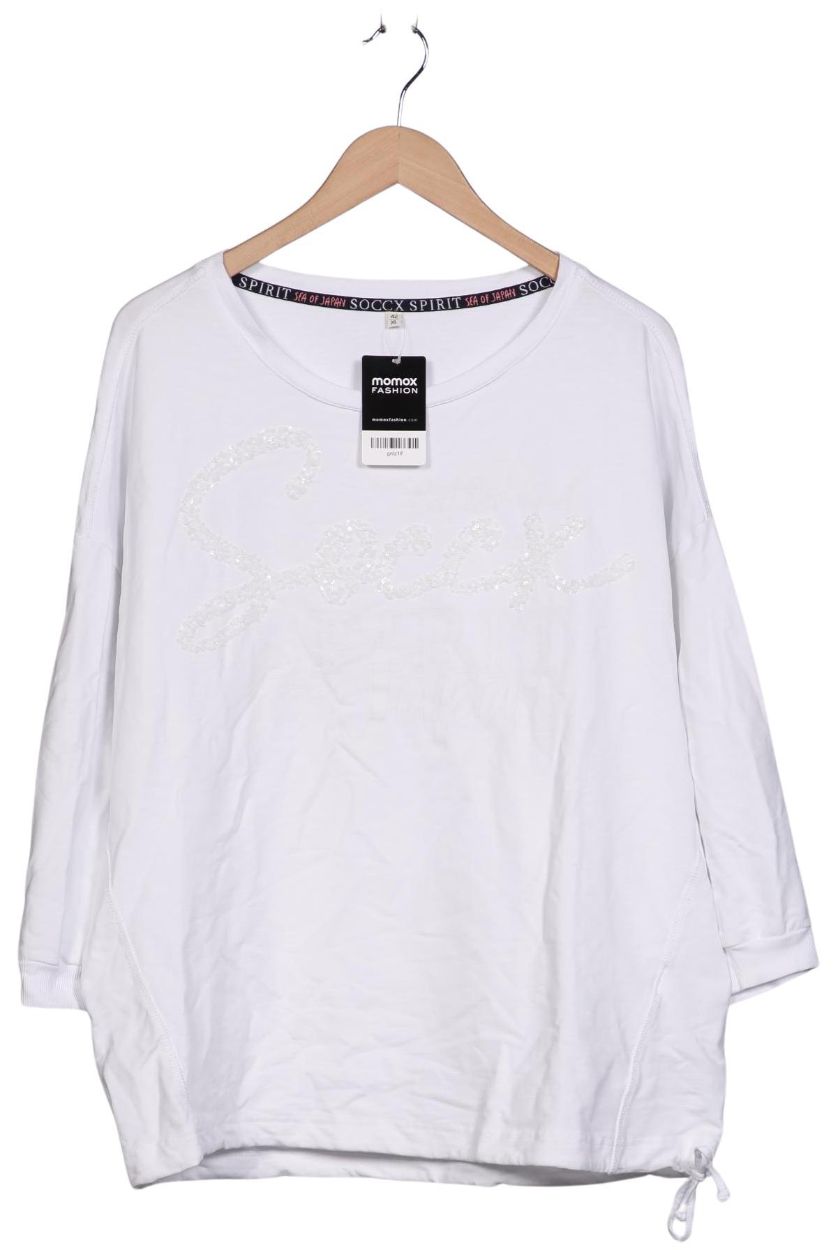 

Soccx Damen Sweatshirt, weiß, Gr. 42