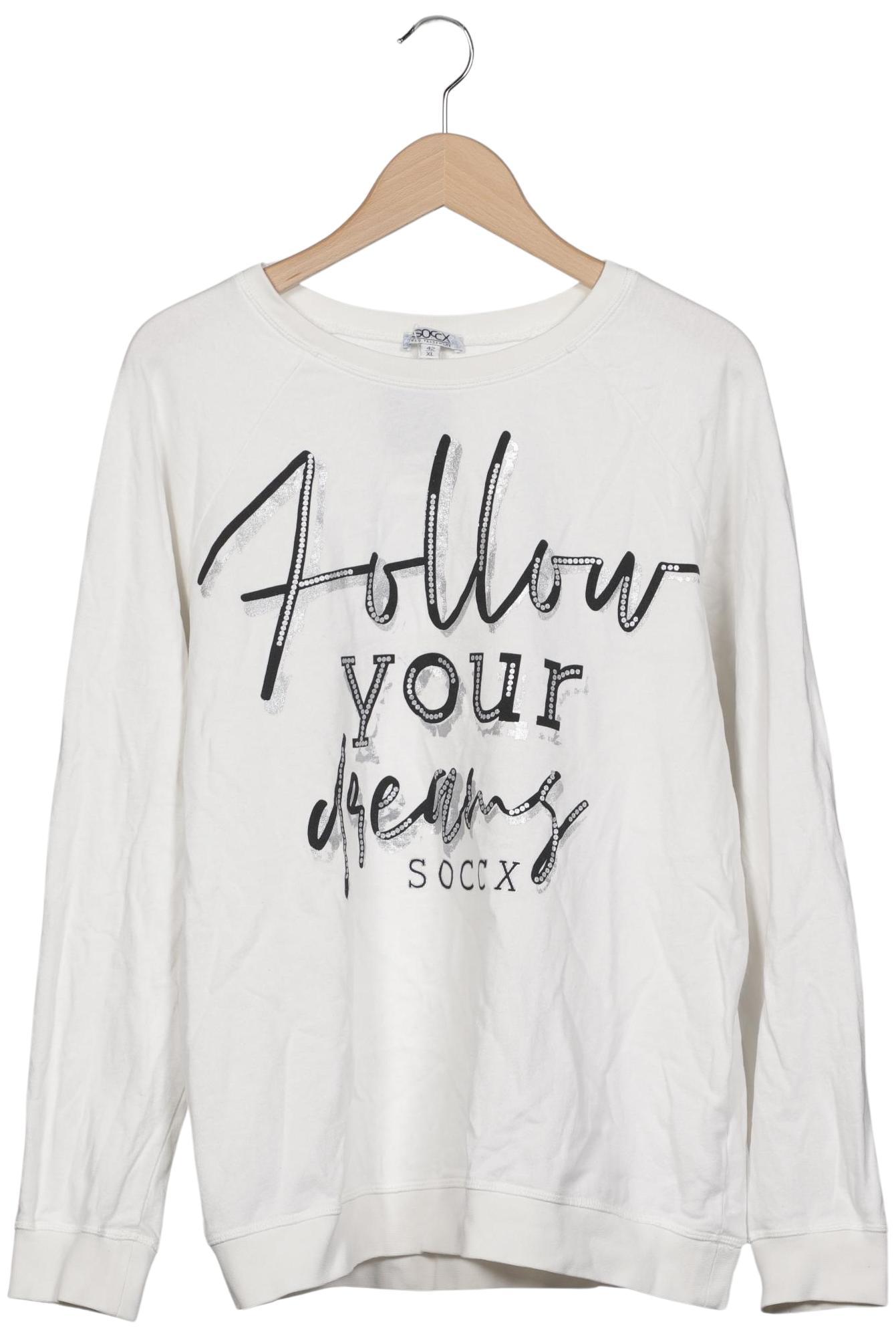 

Soccx Damen Sweatshirt, weiß, Gr. 42