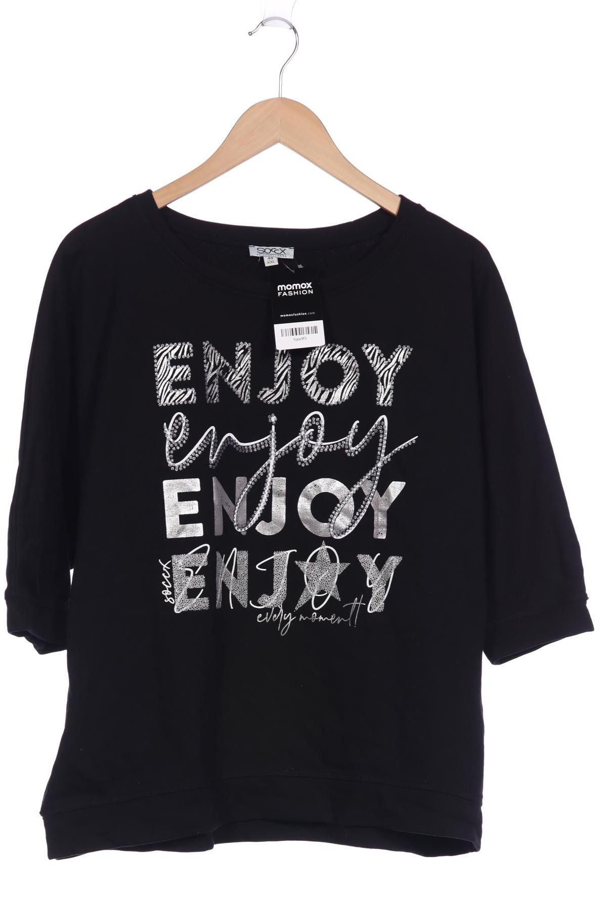 

SOCCX Damen Sweatshirt, schwarz