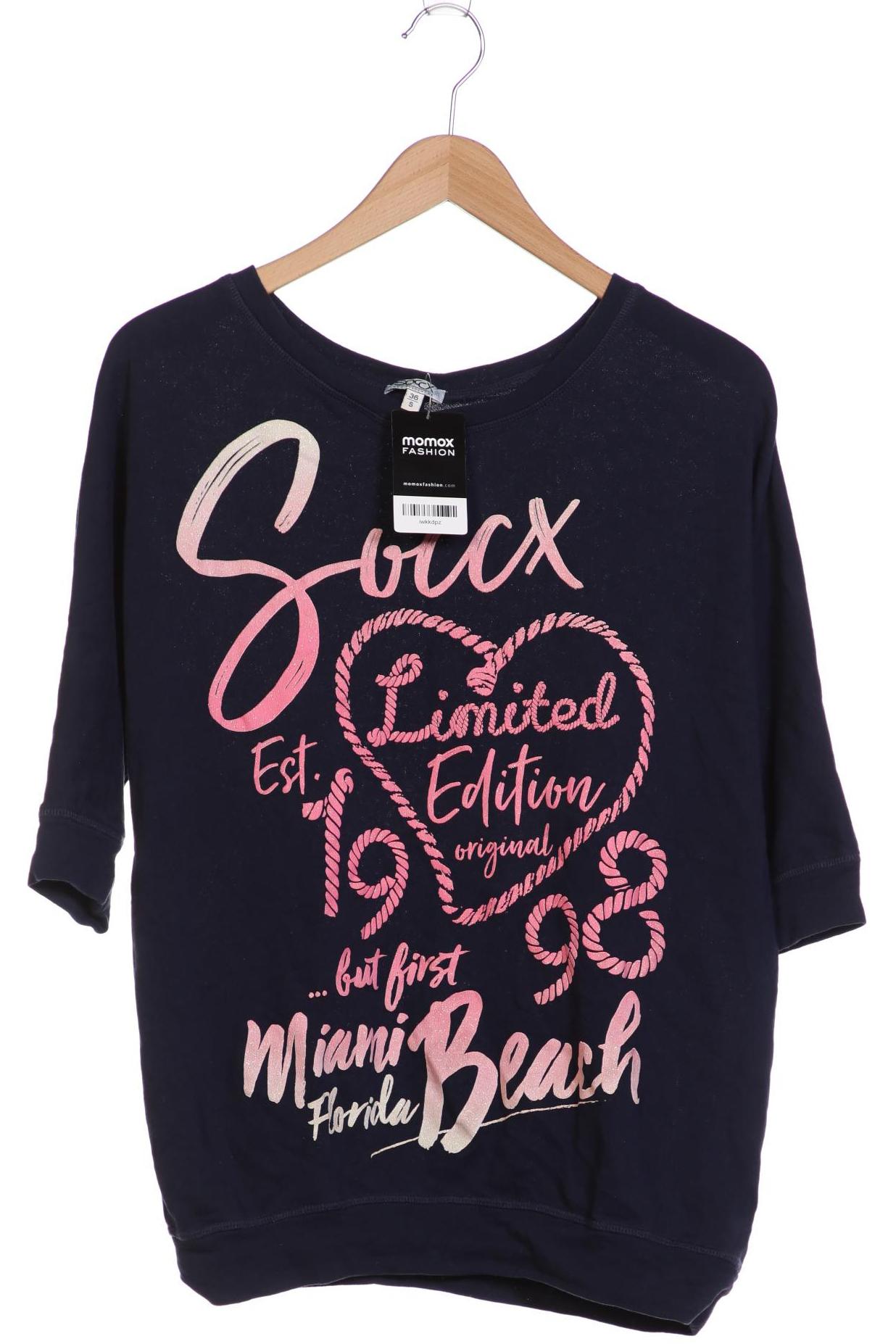 

SOCCX Damen Sweatshirt, marineblau