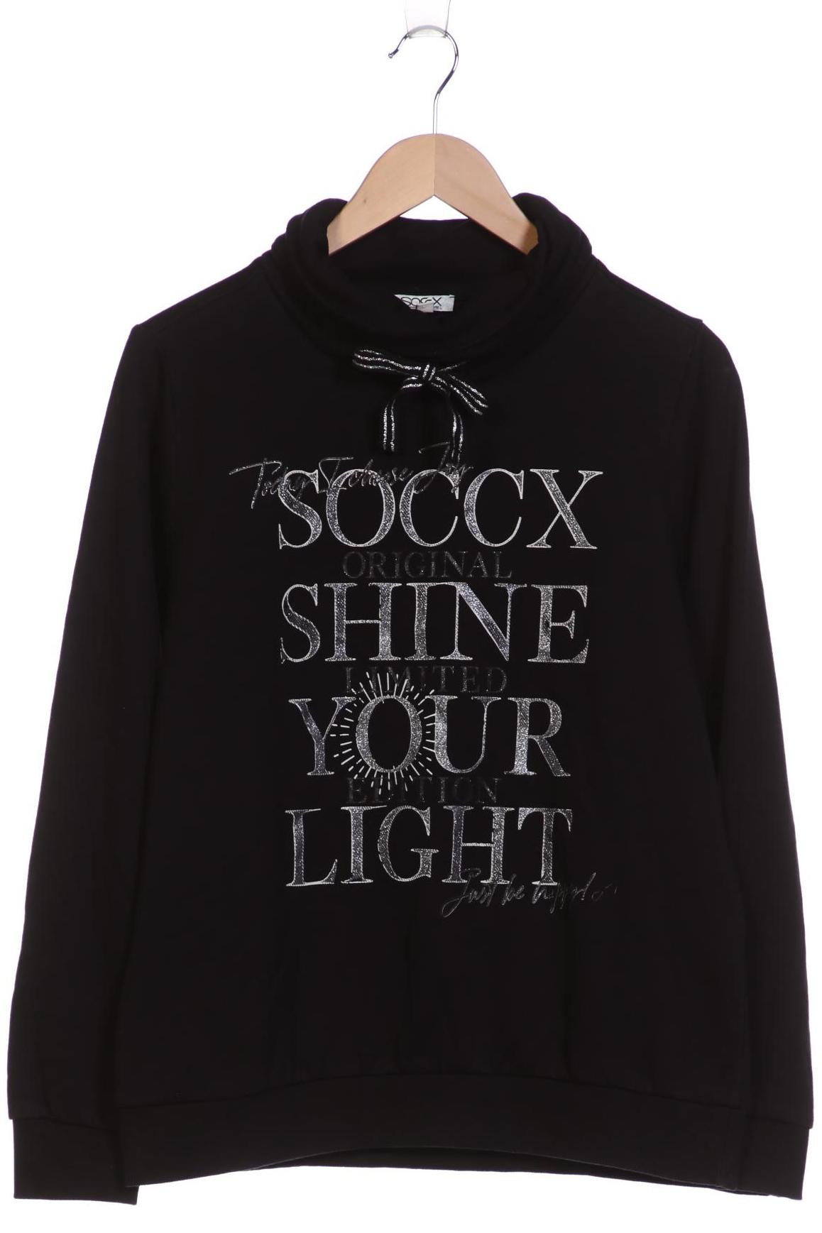 

Soccx Damen Sweatshirt, schwarz, Gr. 40