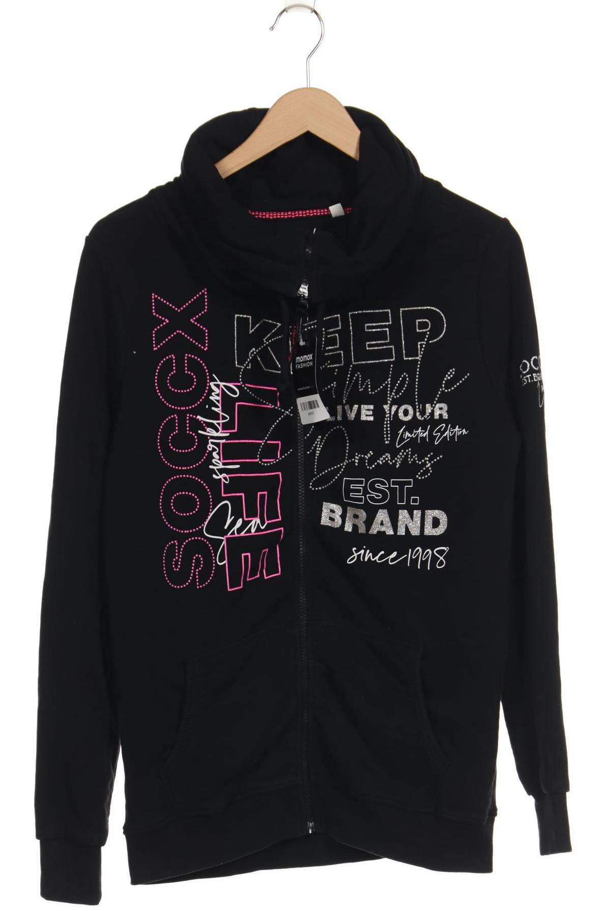 

Soccx Damen Sweatshirt, schwarz, Gr. 40