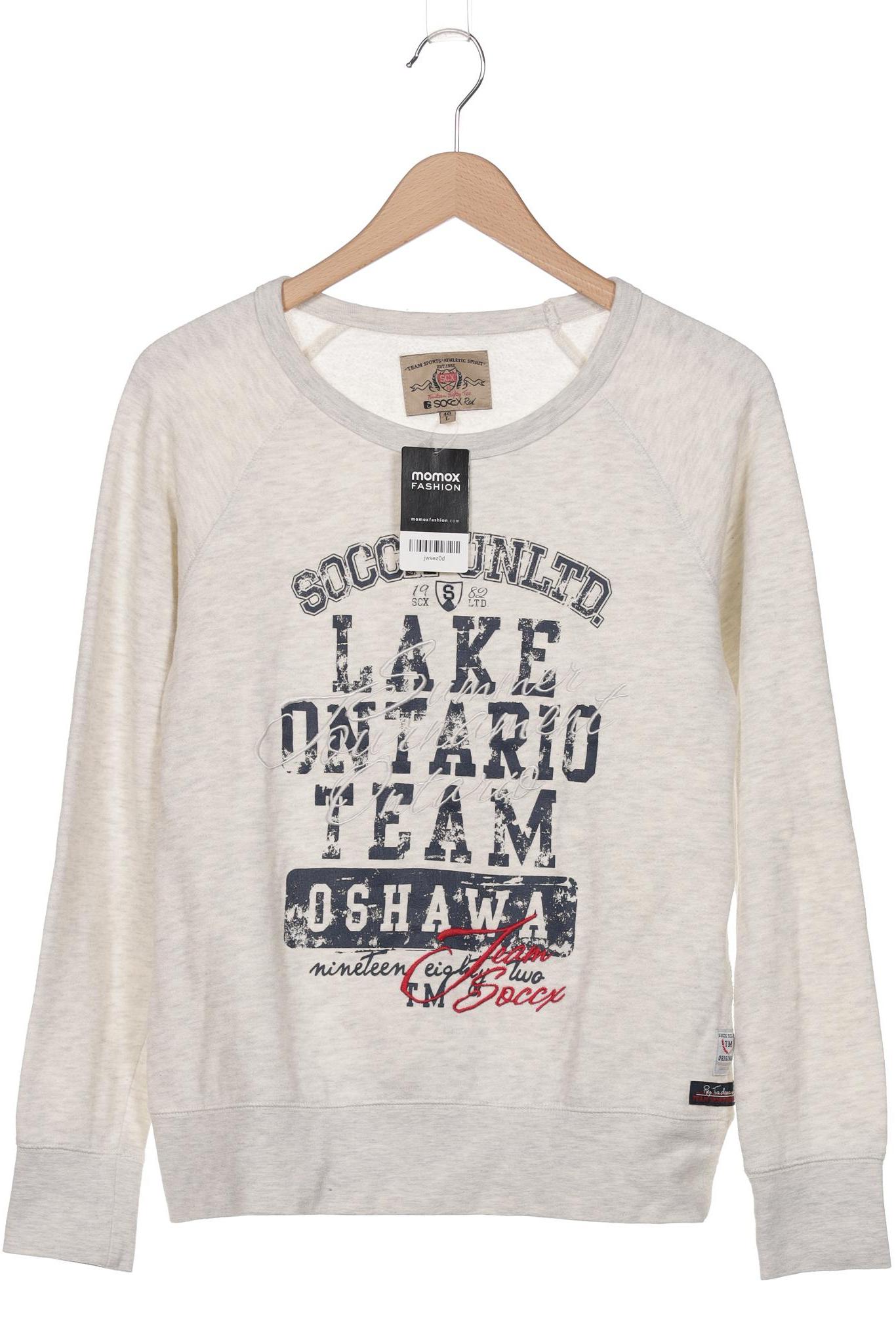 

Soccx Damen Sweatshirt, weiß, Gr. 40