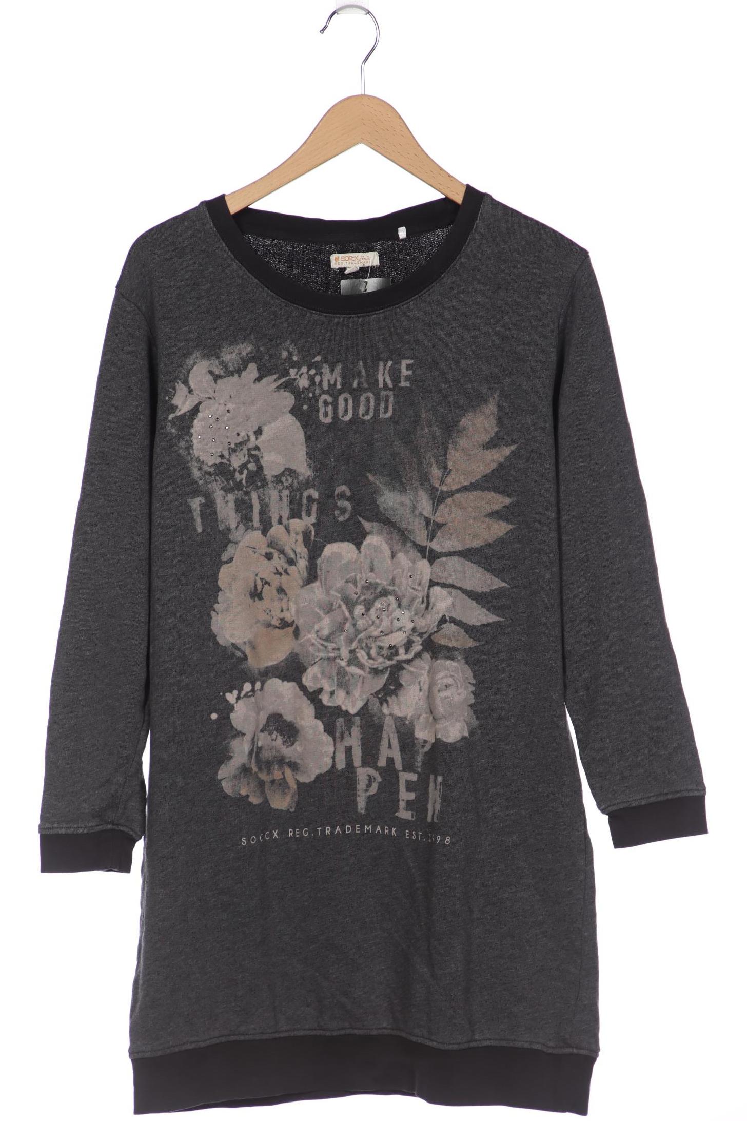 

Soccx Damen Sweatshirt, grau, Gr. 40