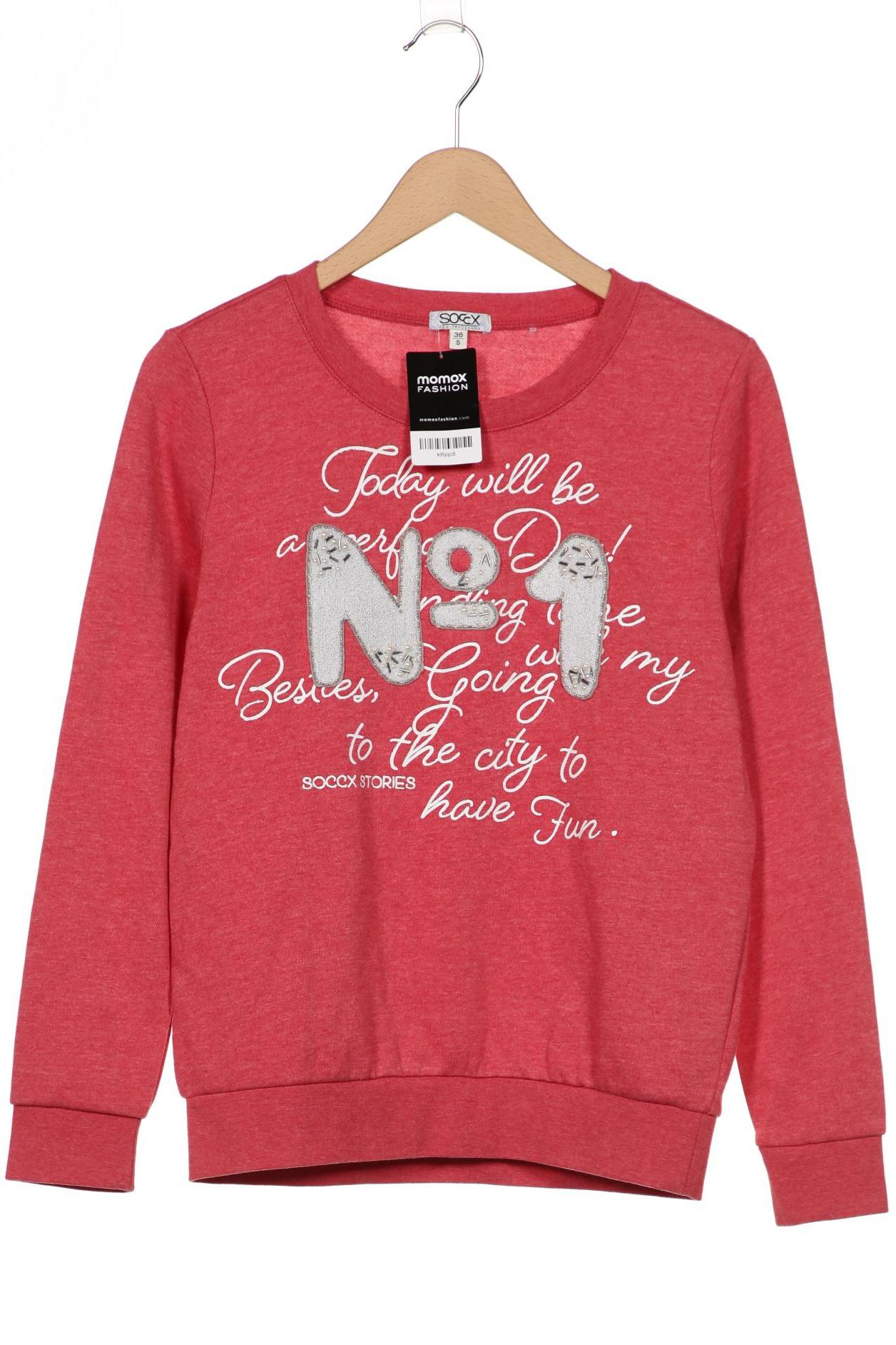 

SOCCX Damen Sweatshirt, rot