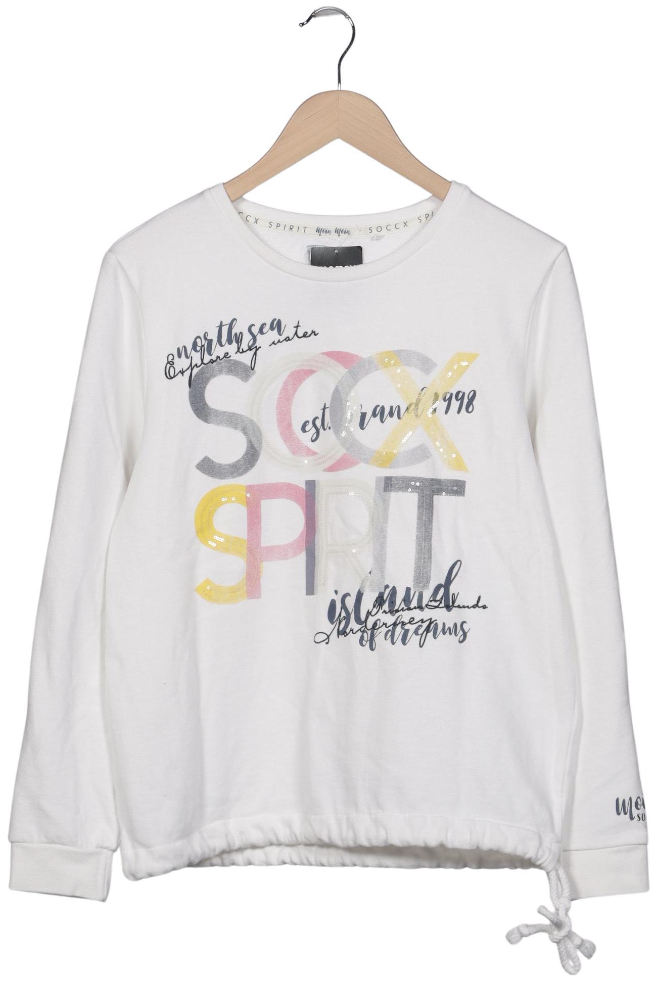 

Soccx Damen Sweatshirt, weiß, Gr. 38