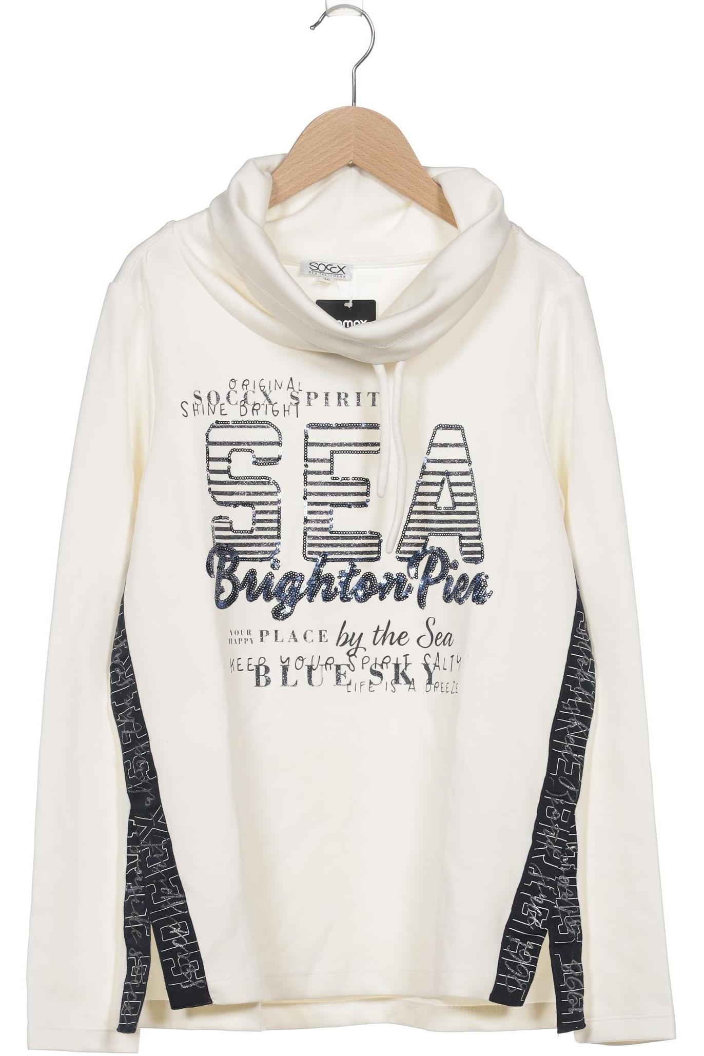 

Soccx Damen Sweatshirt, cremeweiß, Gr. 36