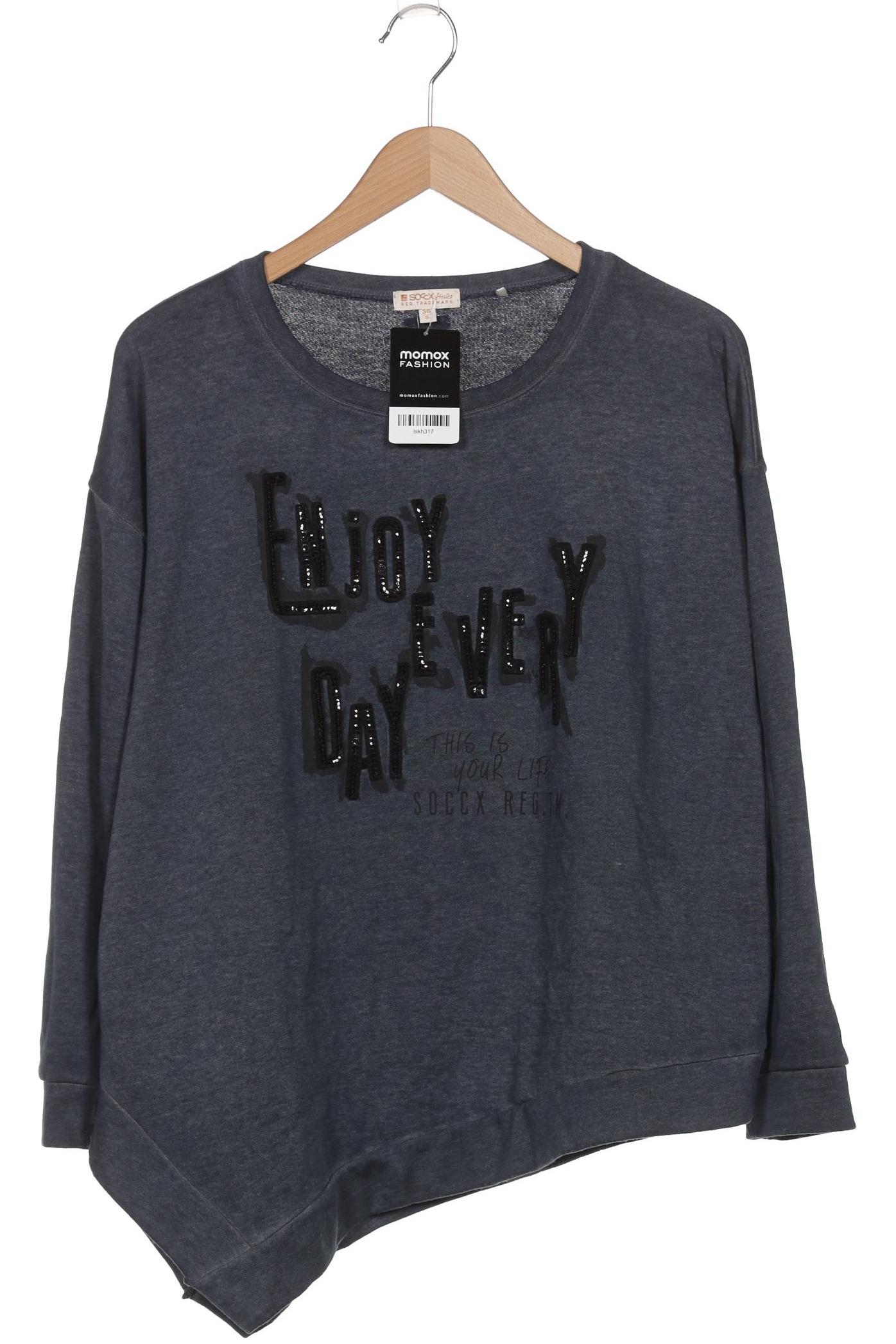 

Soccx Damen Sweatshirt, marineblau, Gr. 36