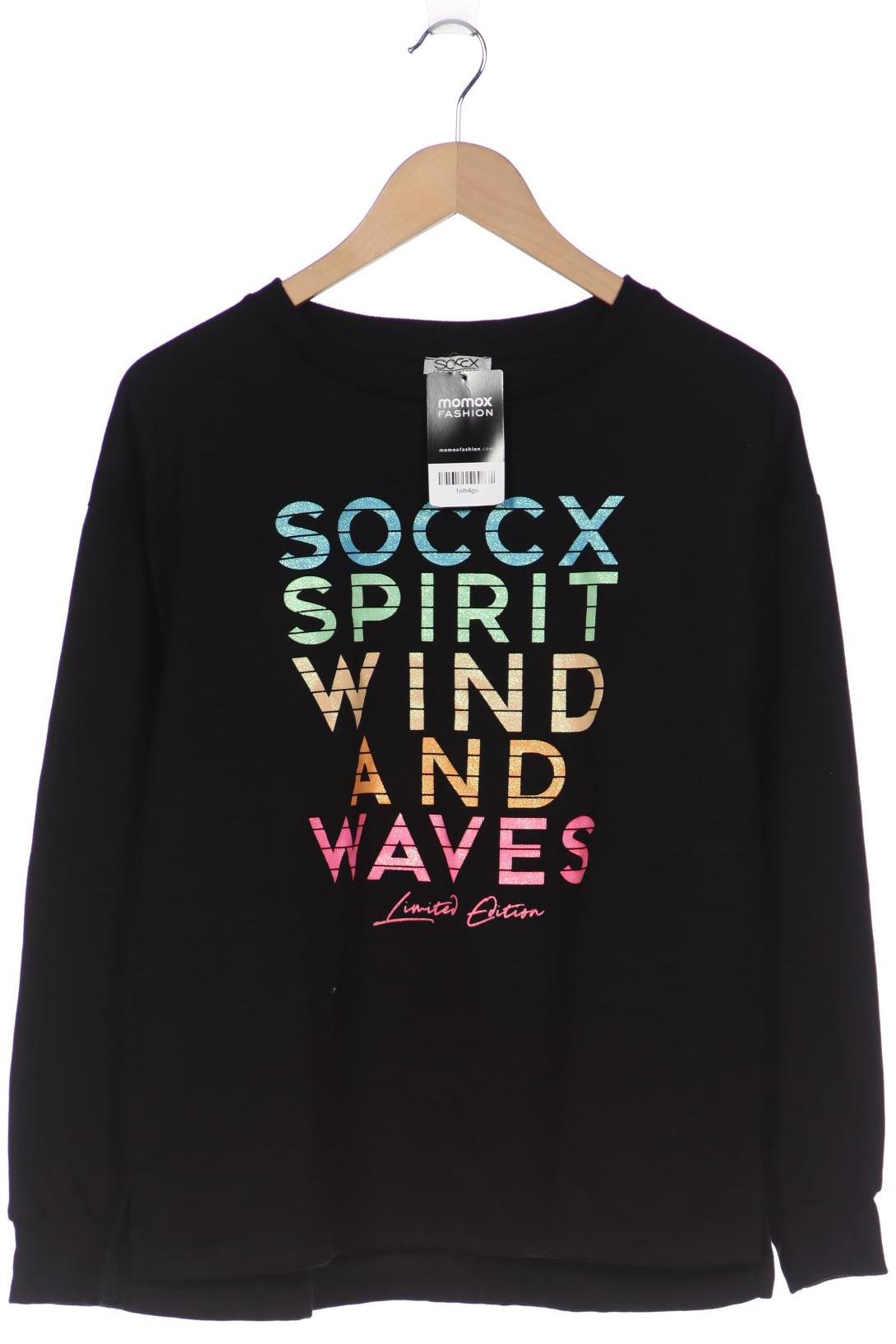 

SOCCX Damen Sweatshirt, schwarz