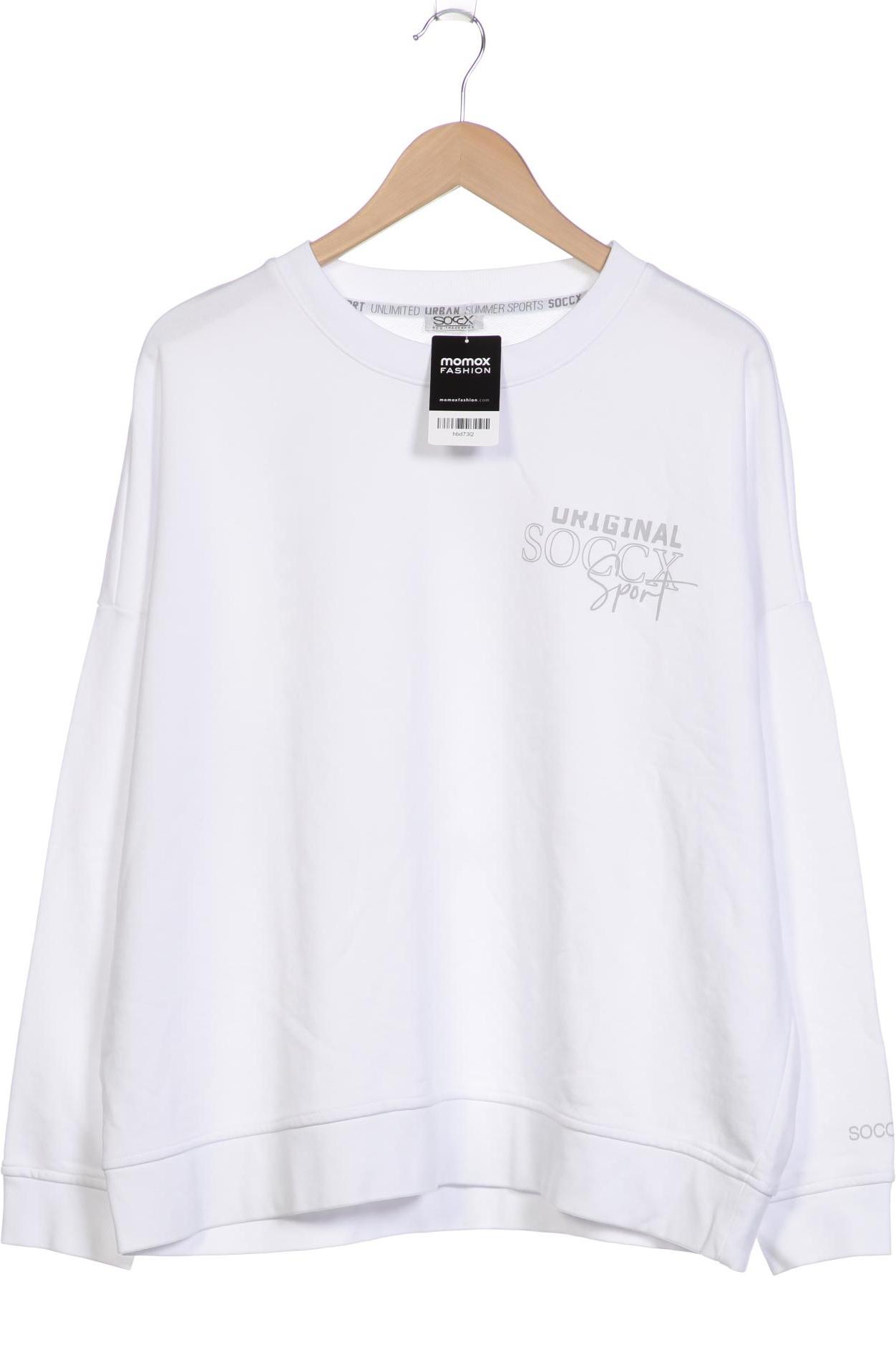 

Soccx Damen Sweatshirt, weiß, Gr. 48