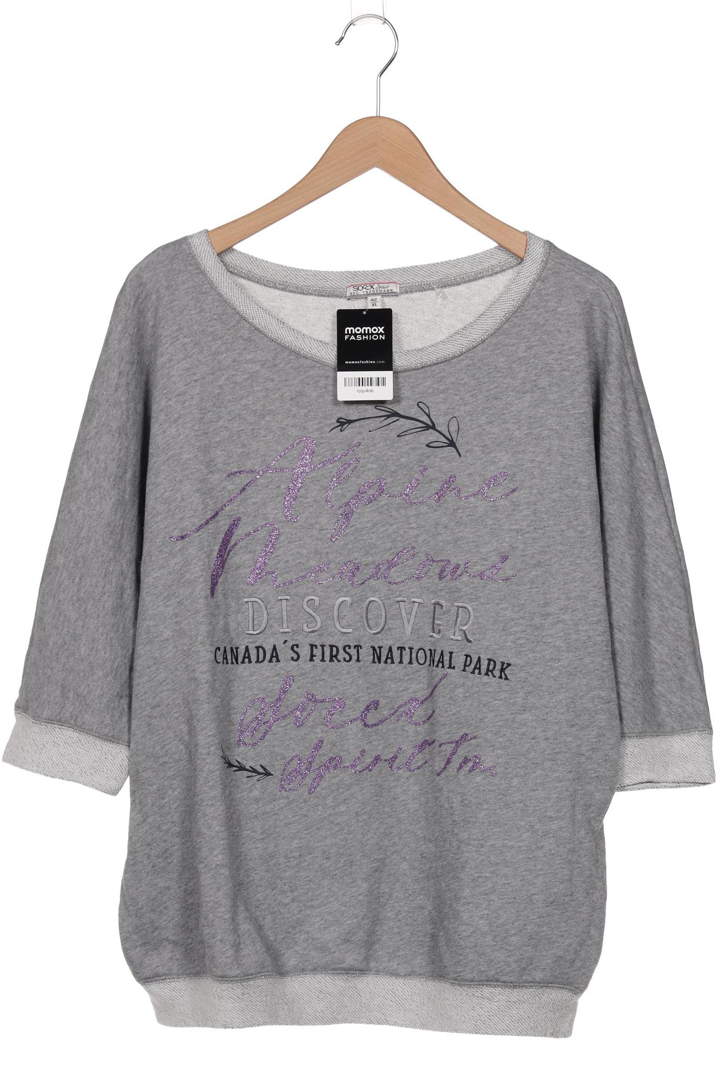 

SOCCX Damen Sweatshirt, grau