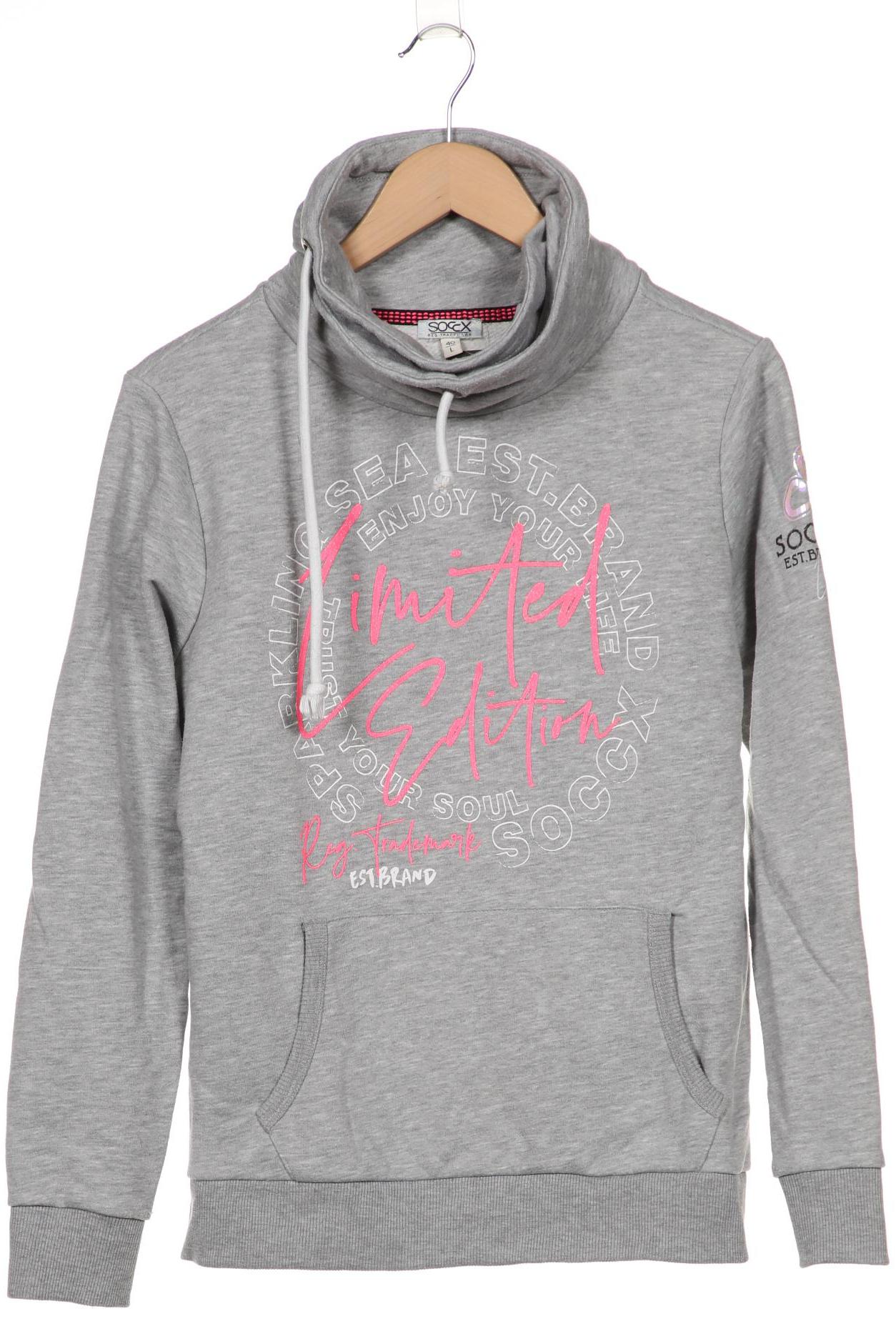 

Soccx Damen Sweatshirt, grau, Gr. 40