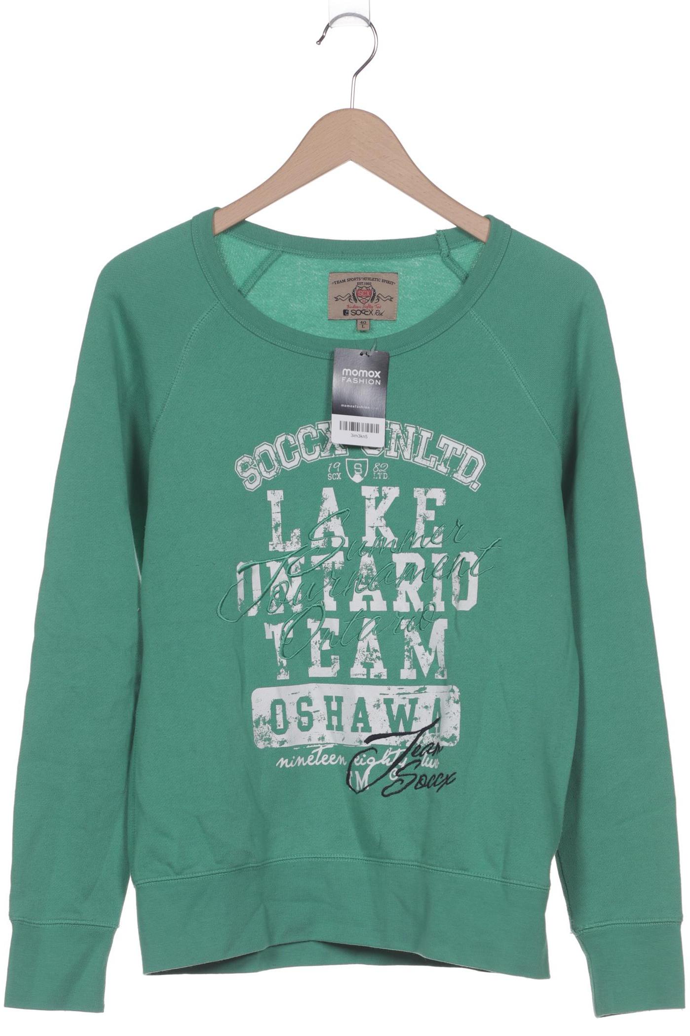 

Soccx Damen Sweatshirt, grün, Gr. 40