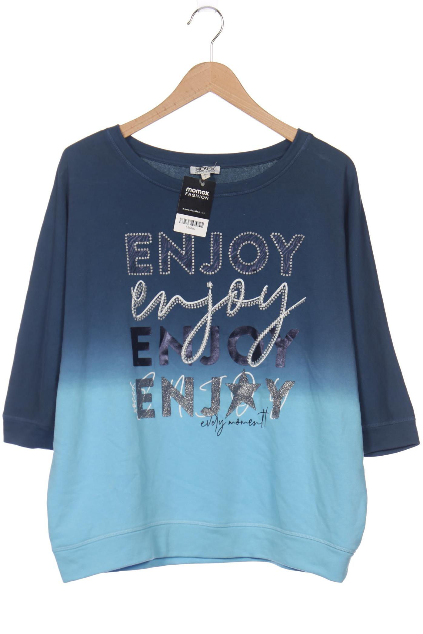 

Soccx Damen Sweatshirt, blau, Gr. 40