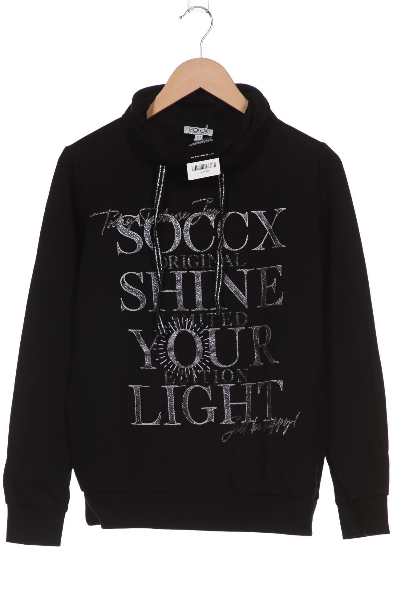 

Soccx Damen Sweatshirt, schwarz, Gr. 40