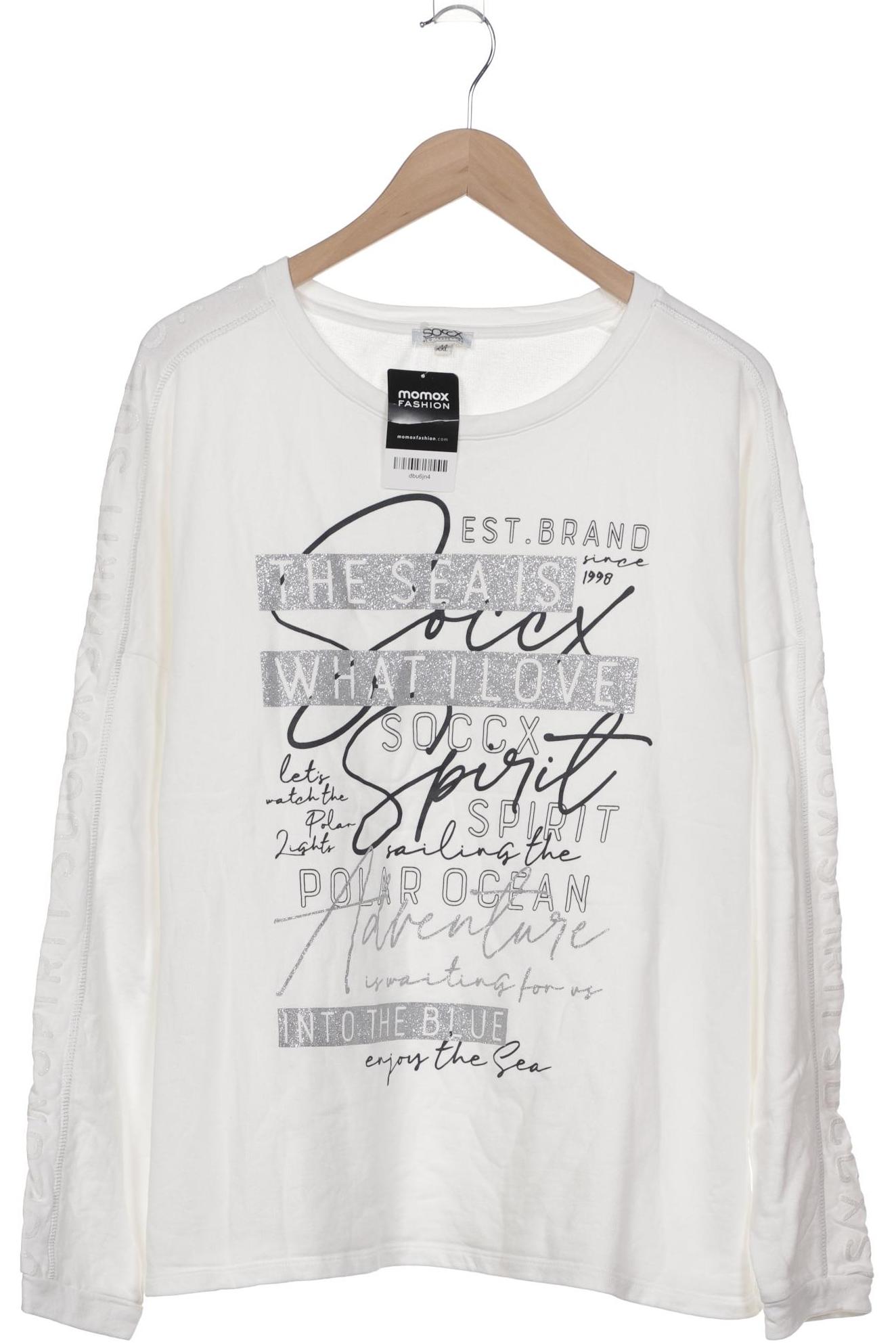 

Soccx Damen Sweatshirt, weiß, Gr. 44
