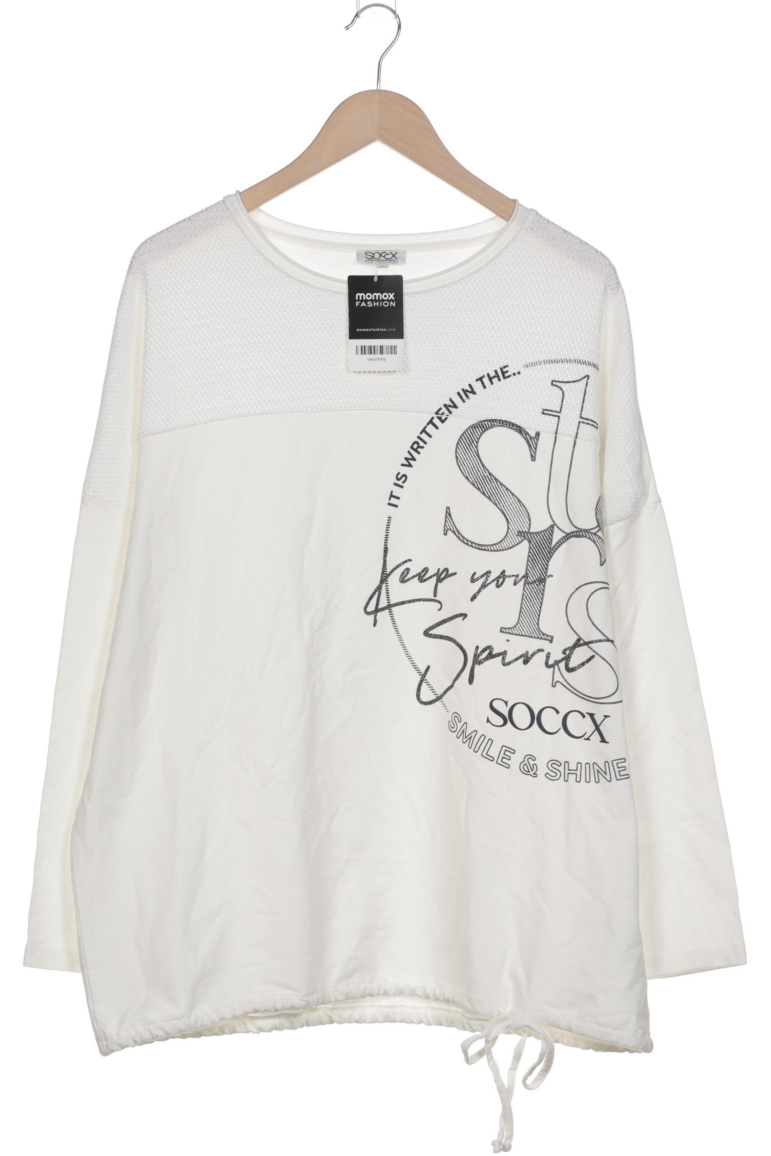 

Soccx Damen Sweatshirt, cremeweiß, Gr. 48