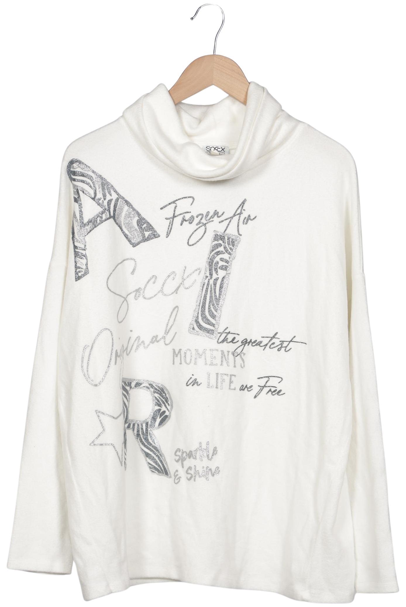 

Soccx Damen Sweatshirt, weiß, Gr. 42