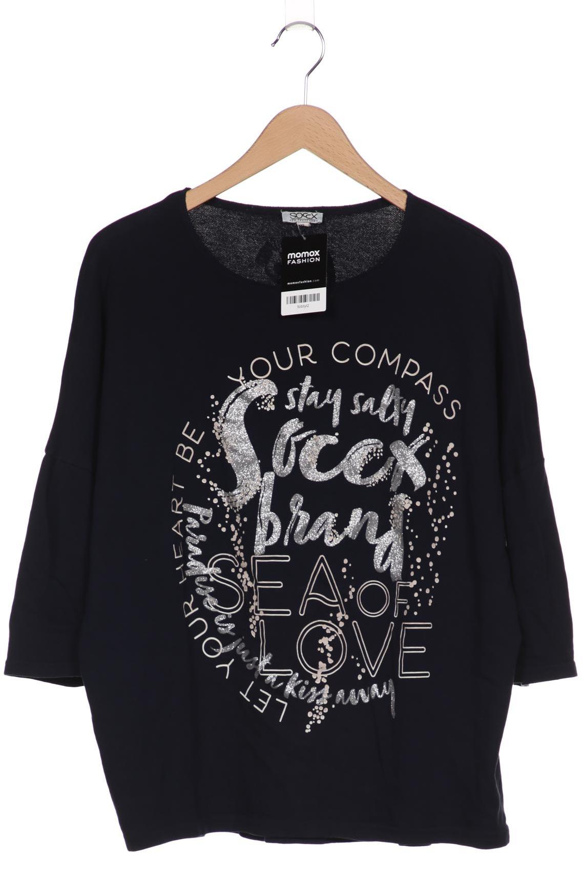 

SOCCX Damen Sweatshirt, marineblau