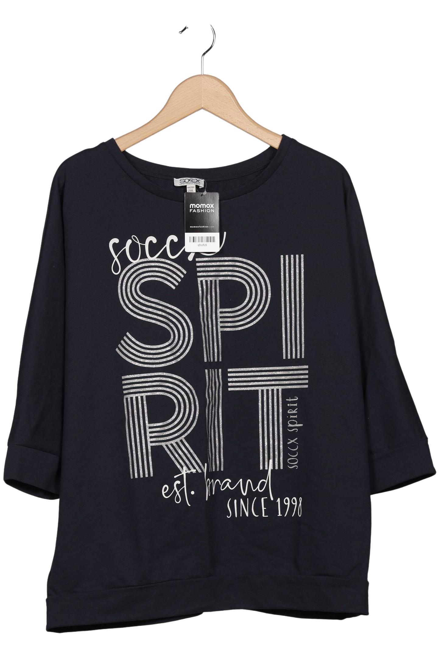 

Soccx Damen Sweatshirt, marineblau, Gr. 46