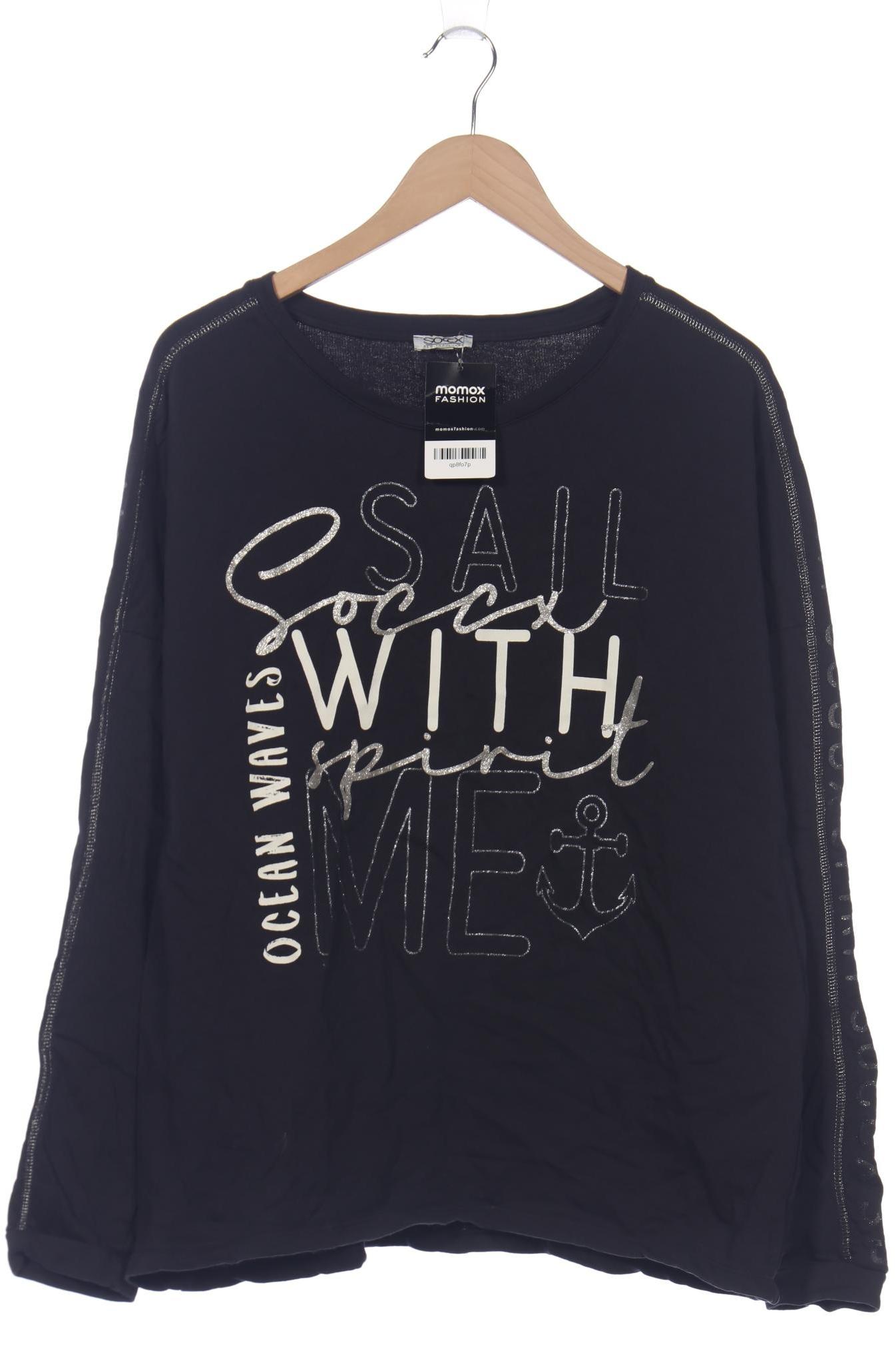 

Soccx Damen Sweatshirt, schwarz, Gr. 42