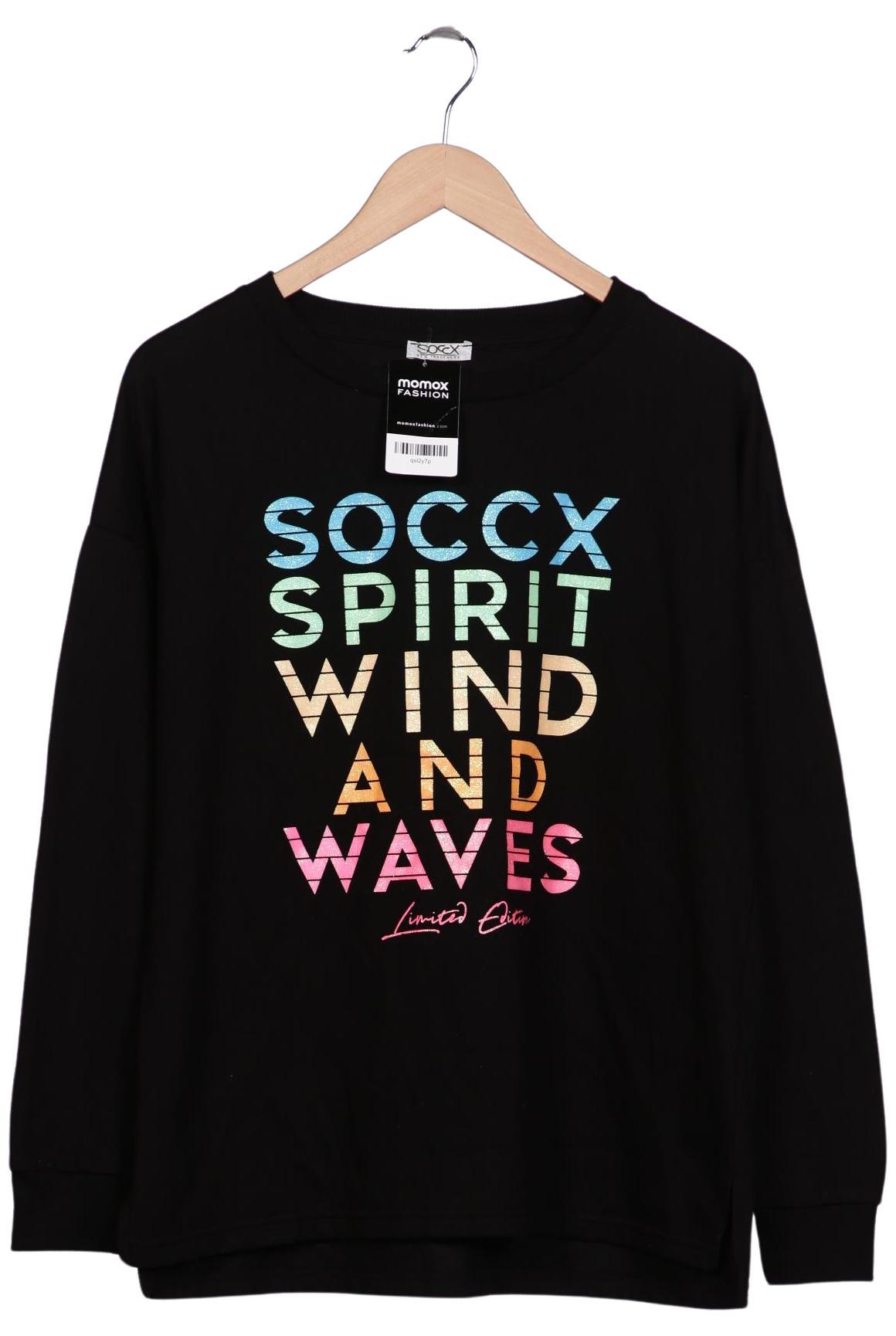 

Soccx Damen Sweatshirt, schwarz, Gr. 40