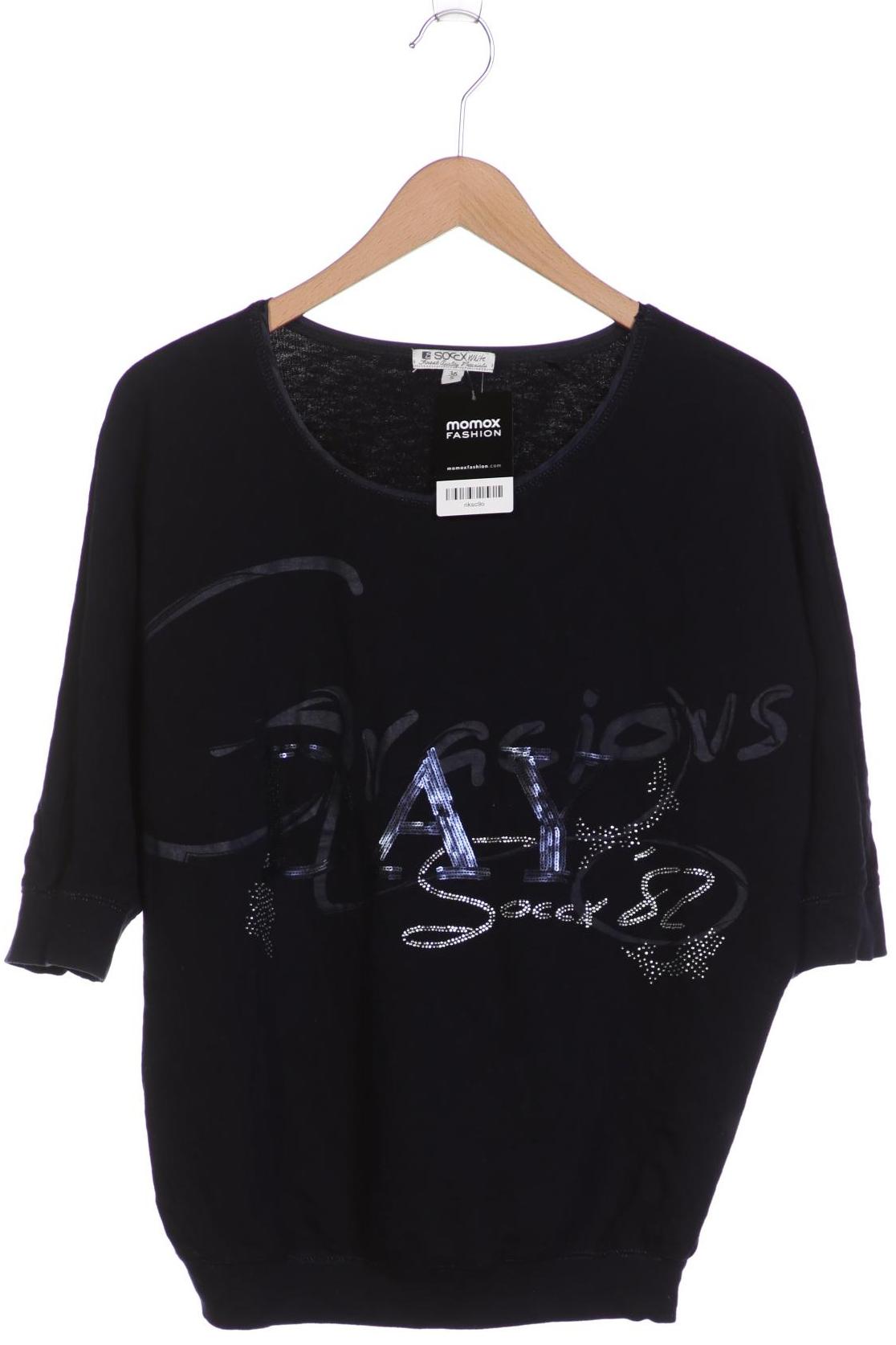 

SOCCX Damen Sweatshirt, marineblau