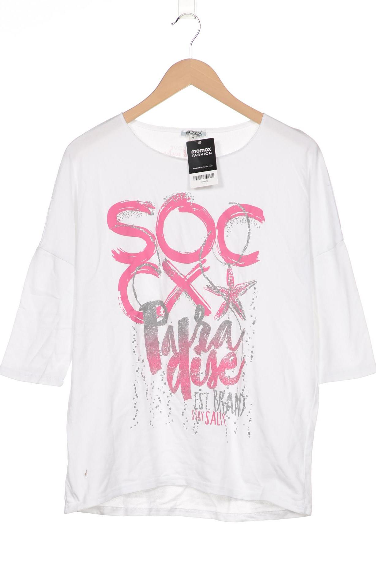 

Soccx Damen Sweatshirt, weiß, Gr. 38