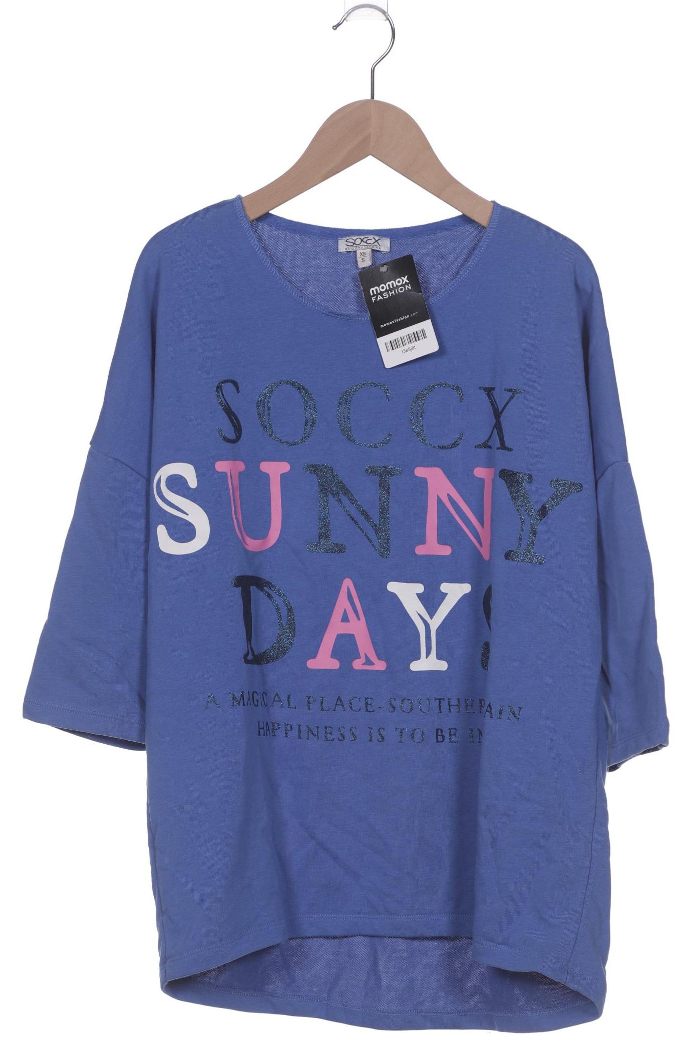 

Soccx Damen Sweatshirt, blau, Gr. 34