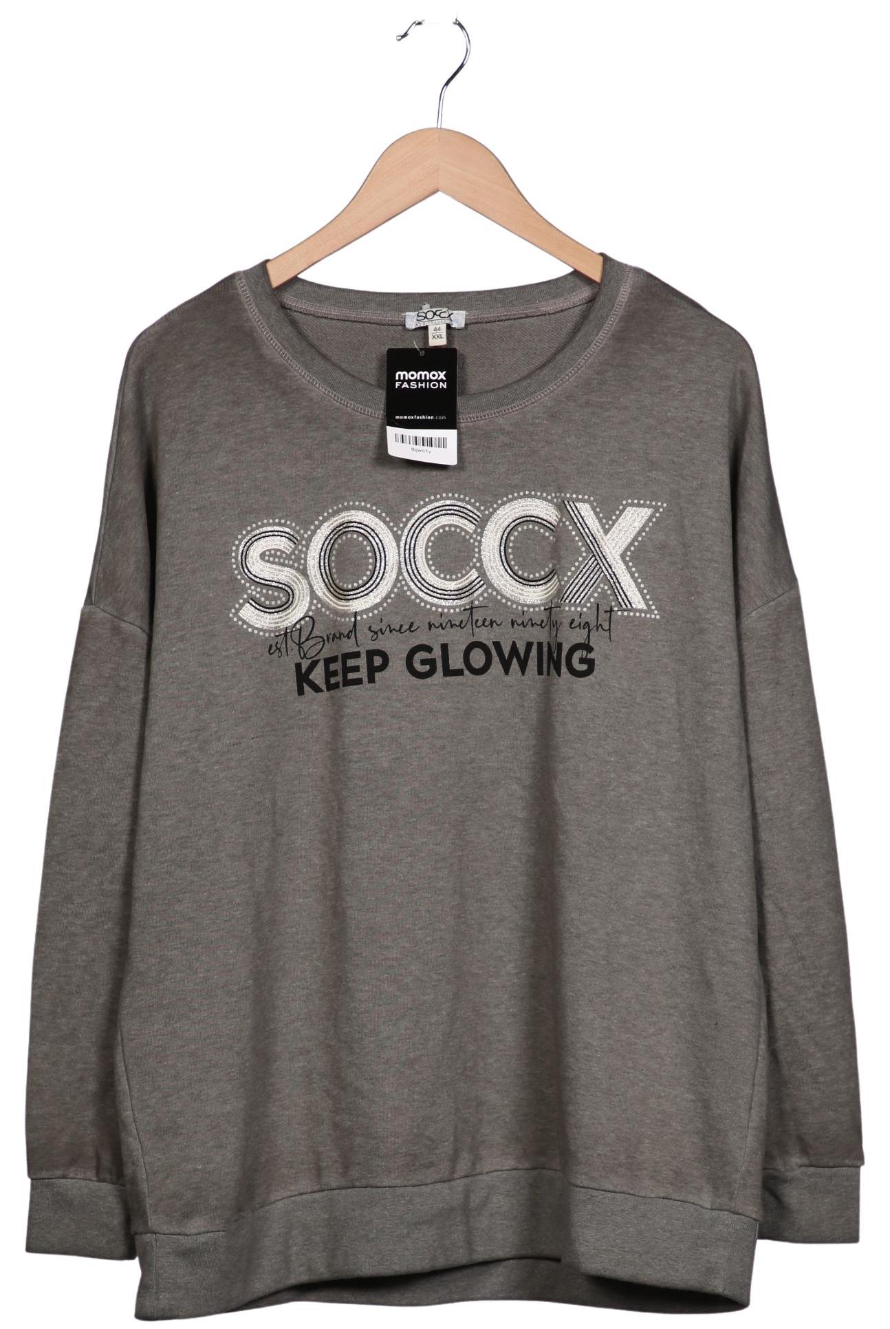

Soccx Damen Sweatshirt, grau, Gr. 44