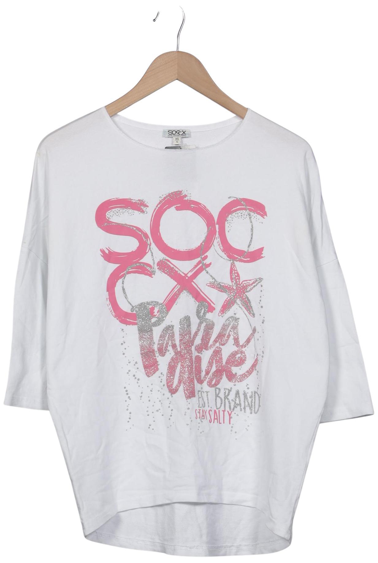 

Soccx Damen Sweatshirt, weiß, Gr. 34