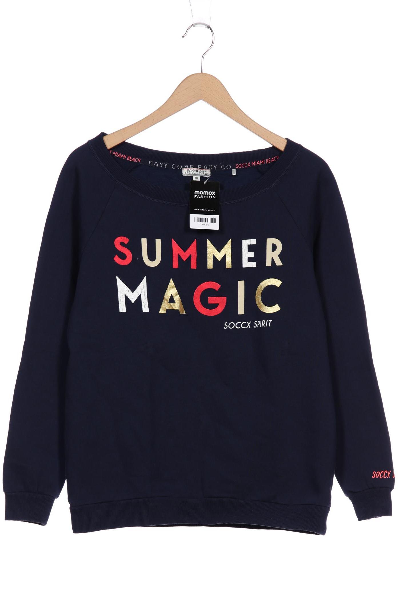 

SOCCX Damen Sweatshirt, marineblau