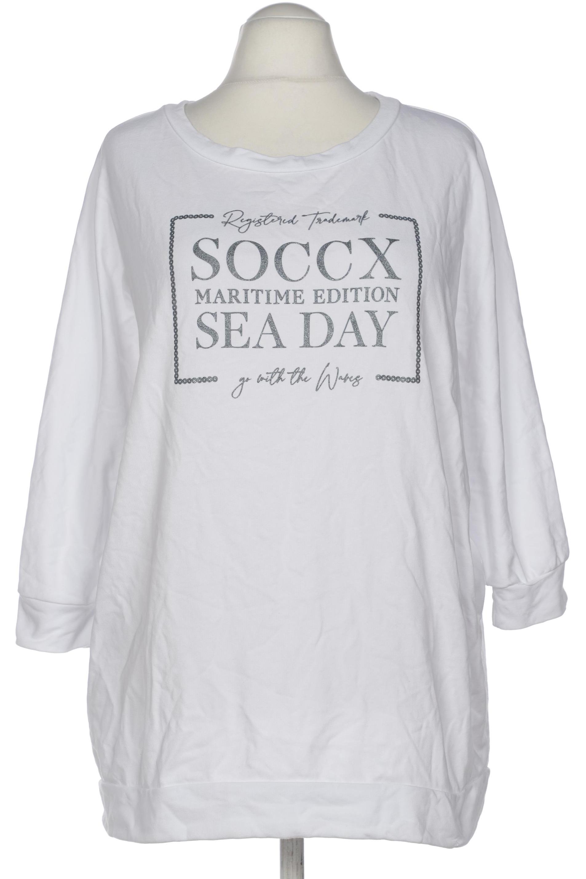 

Soccx Damen Sweatshirt, weiß, Gr. 52