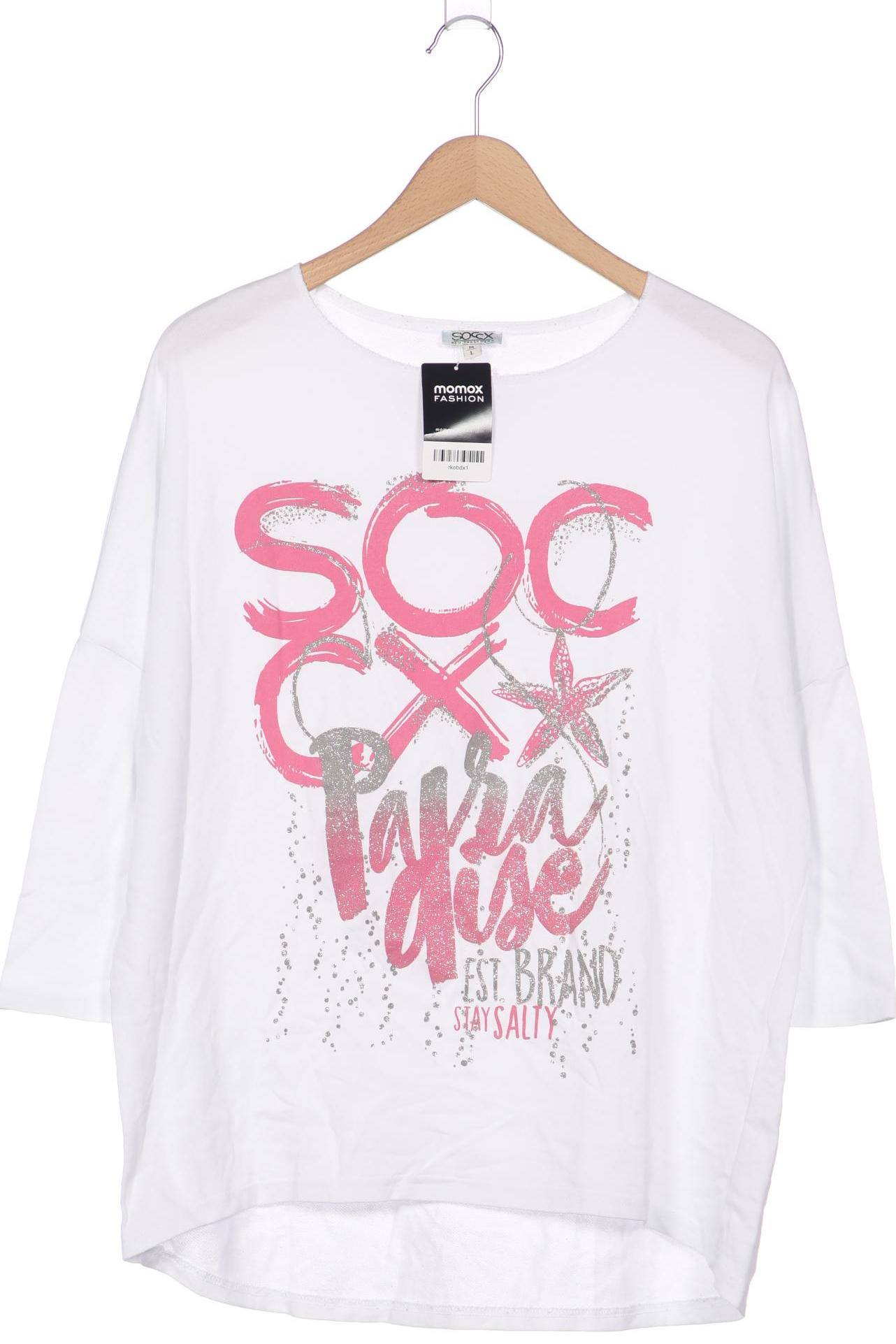 

Soccx Damen Sweatshirt, weiß, Gr. 38