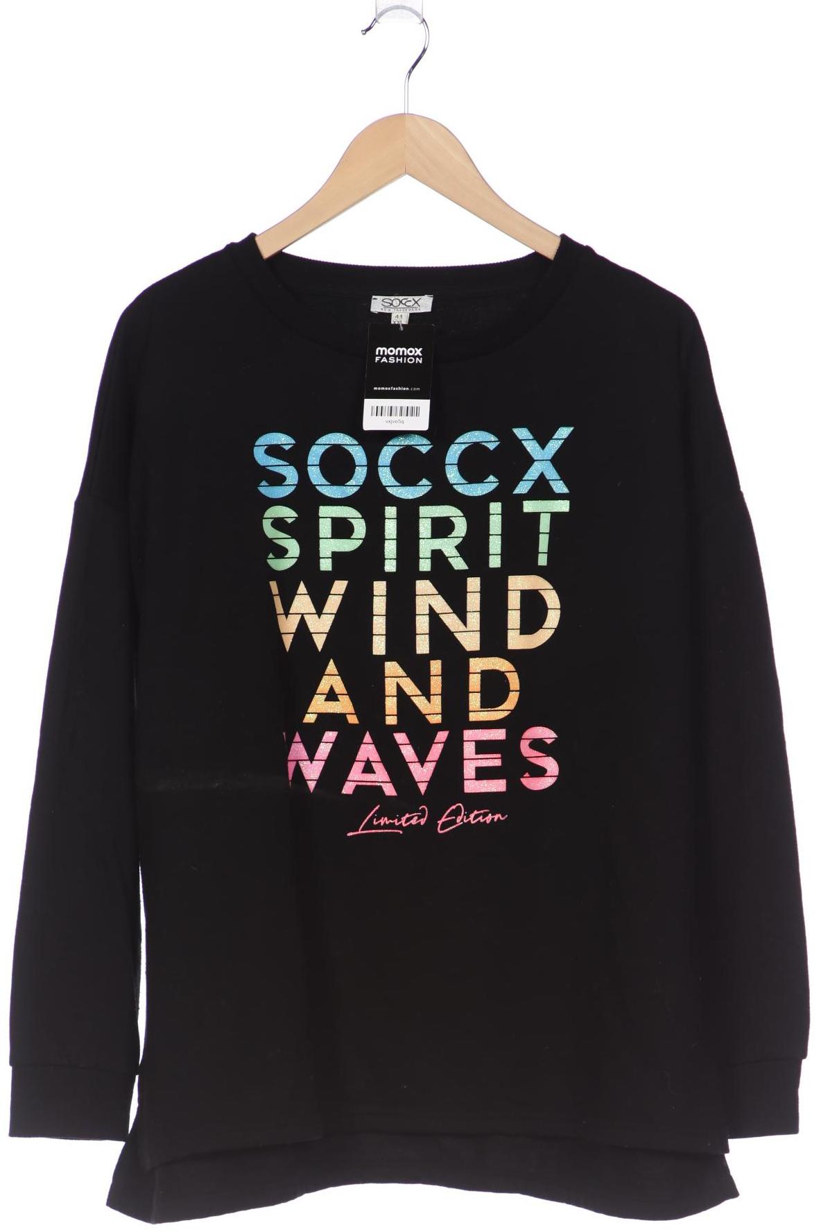 

Soccx Damen Sweatshirt, schwarz, Gr. 44