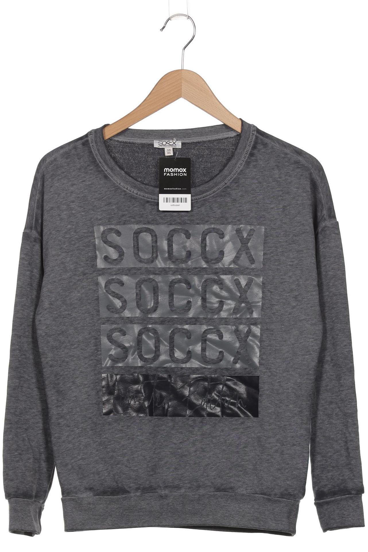 

Soccx Damen Sweatshirt, grau, Gr. 34