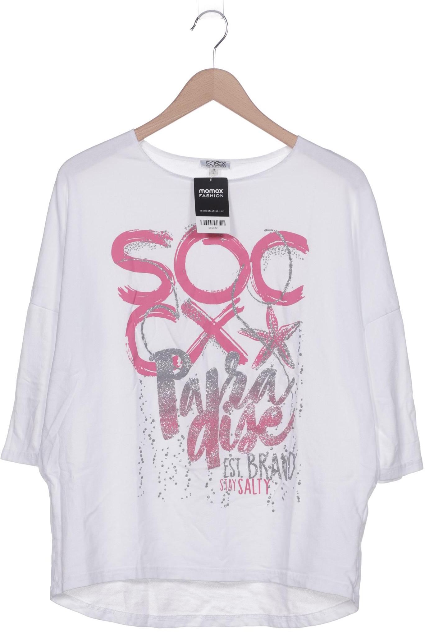 

Soccx Damen Sweatshirt, weiß, Gr. 38