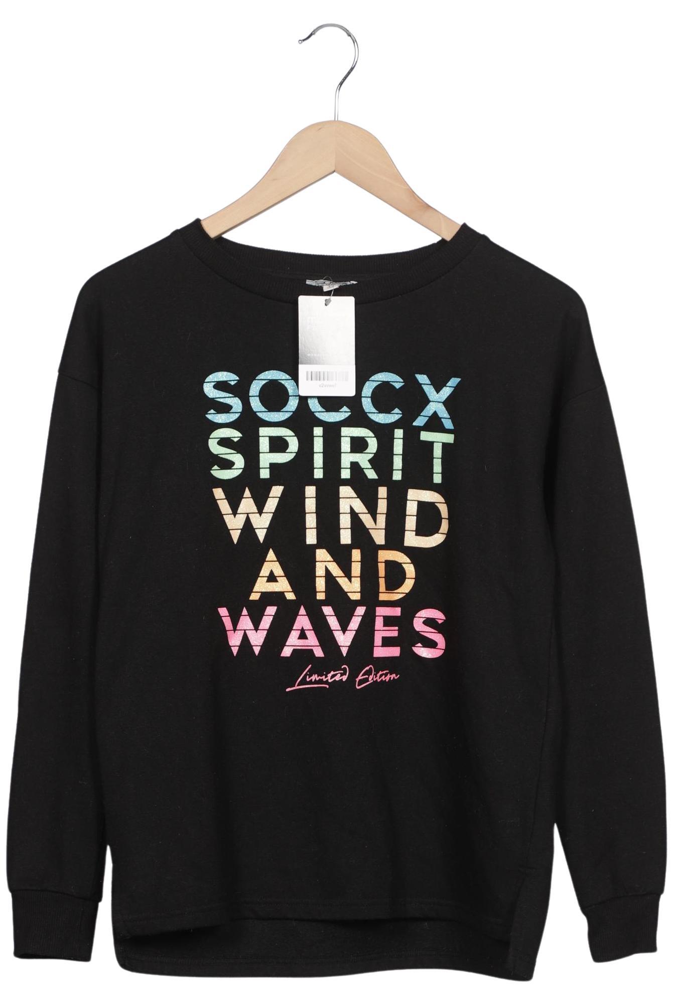 

Soccx Damen Sweatshirt, schwarz, Gr. 34