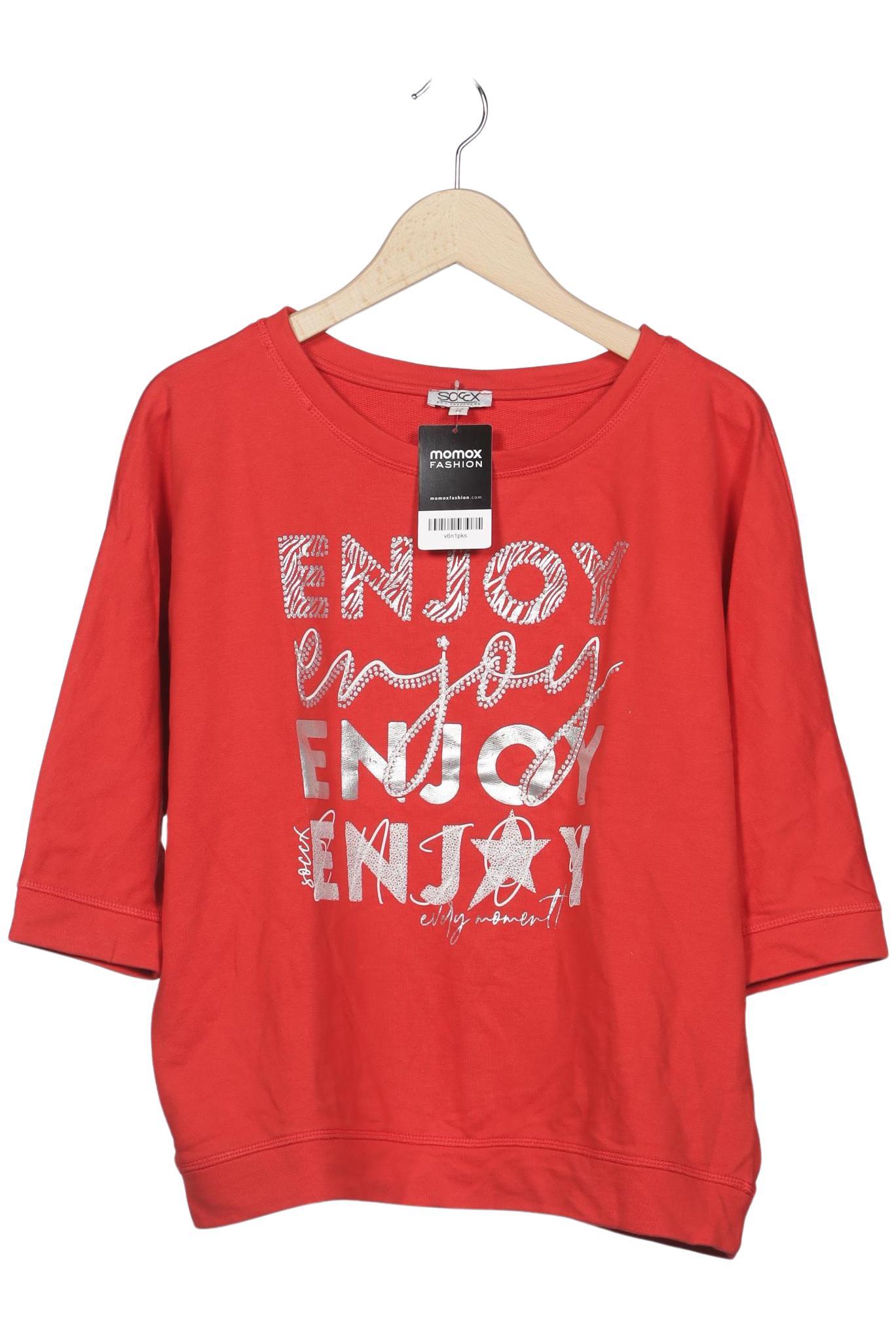 

Soccx Damen Sweatshirt, rot, Gr. 38