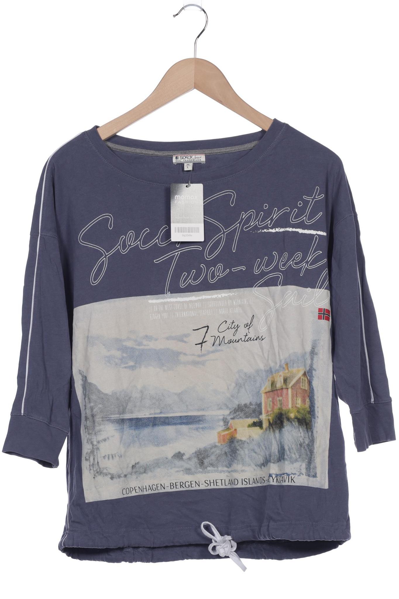 

Soccx Damen Sweatshirt, blau, Gr. 38