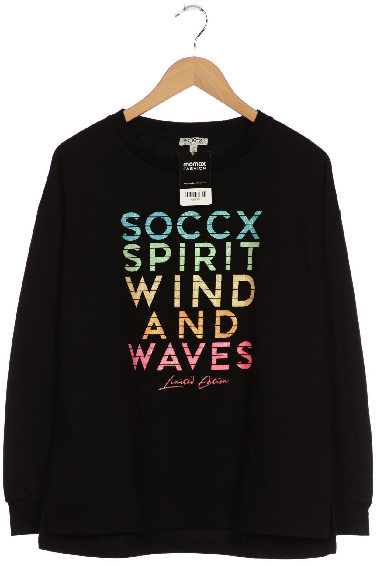 

Soccx Damen Sweatshirt, schwarz, Gr. 38