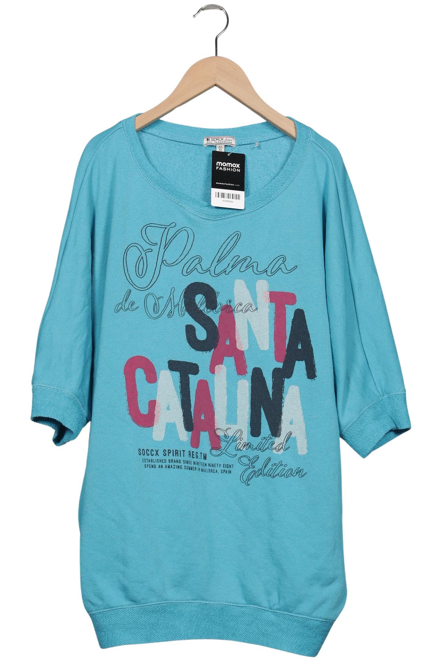 

Soccx Damen Sweatshirt, blau, Gr. 42