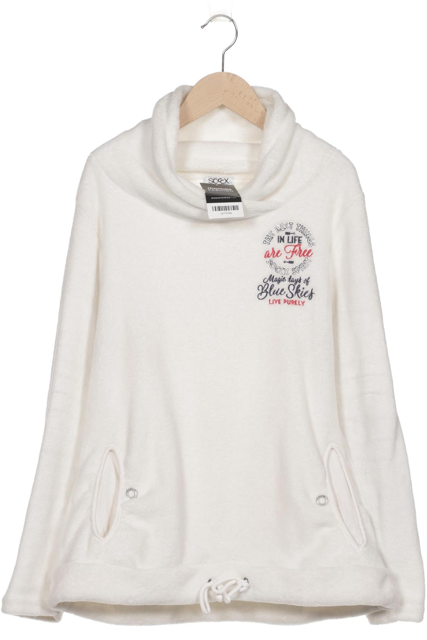 

Soccx Damen Sweatshirt, weiß, Gr. 40