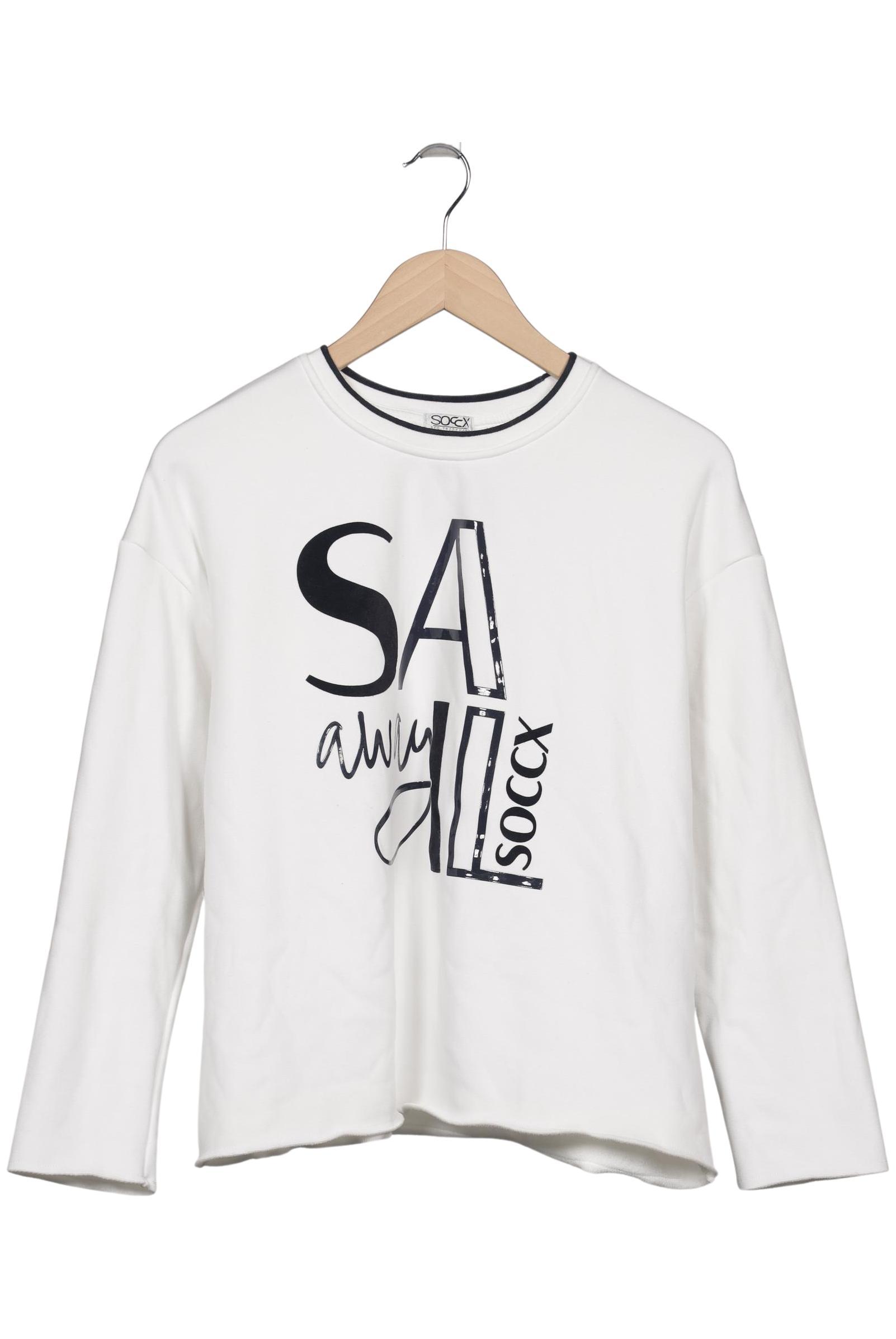 

Soccx Damen Sweatshirt, weiß, Gr. 42
