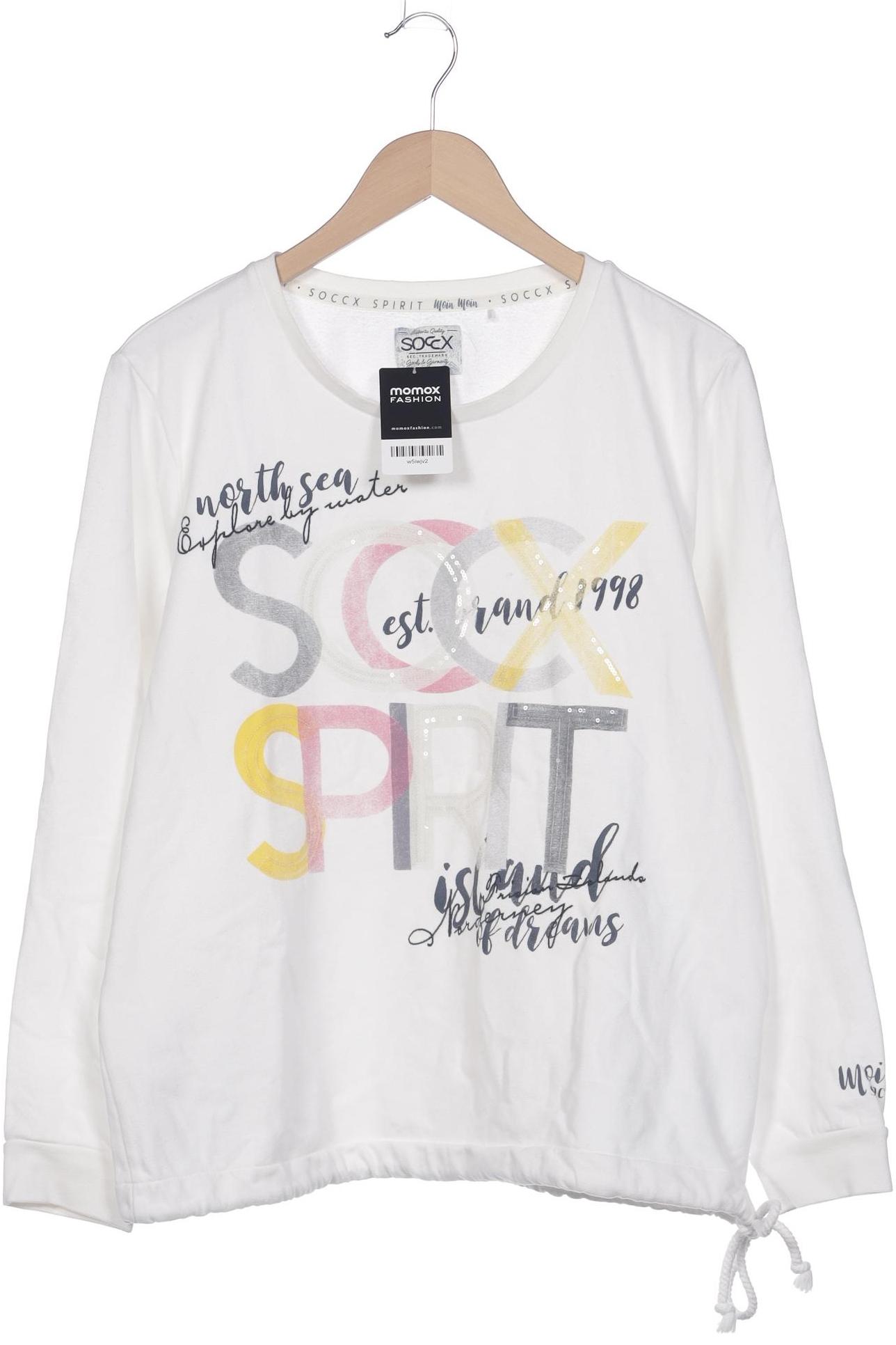

Soccx Damen Sweatshirt, weiß, Gr. 42